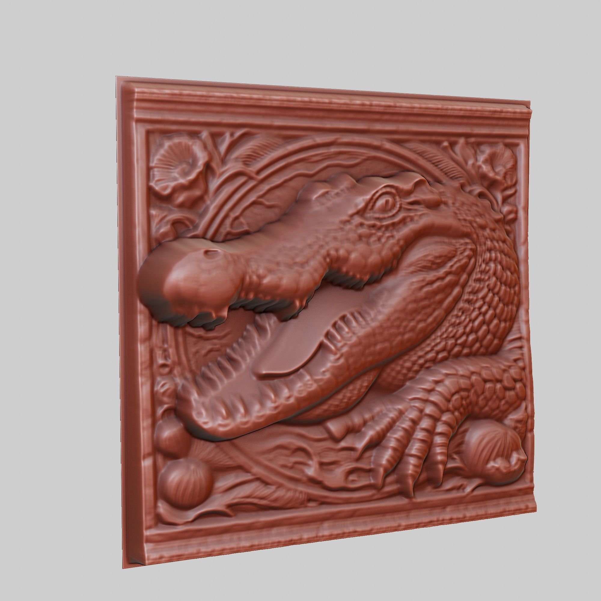 Crocodile Animal 3D print model_3
