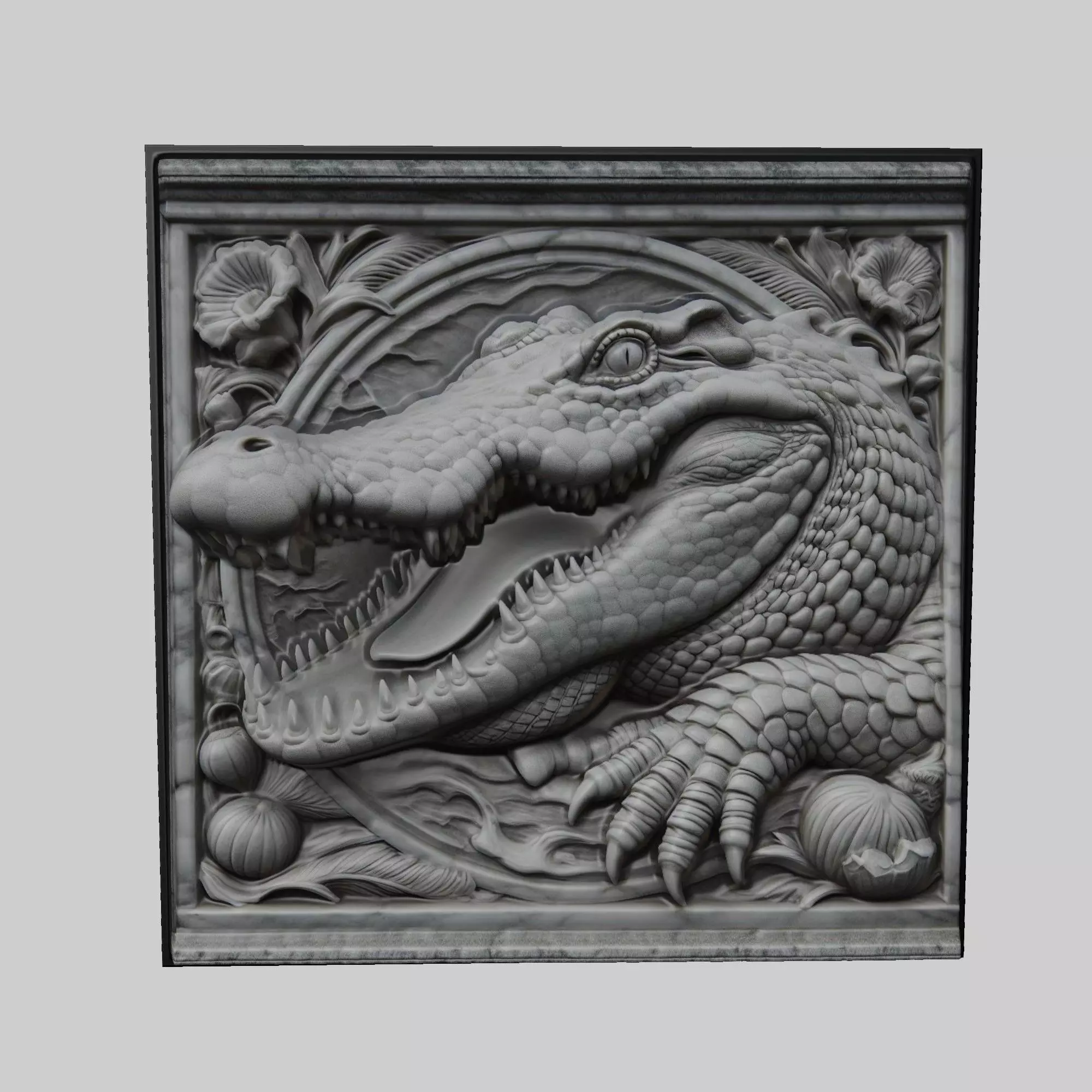 Crocodile Animal 3D print model_0