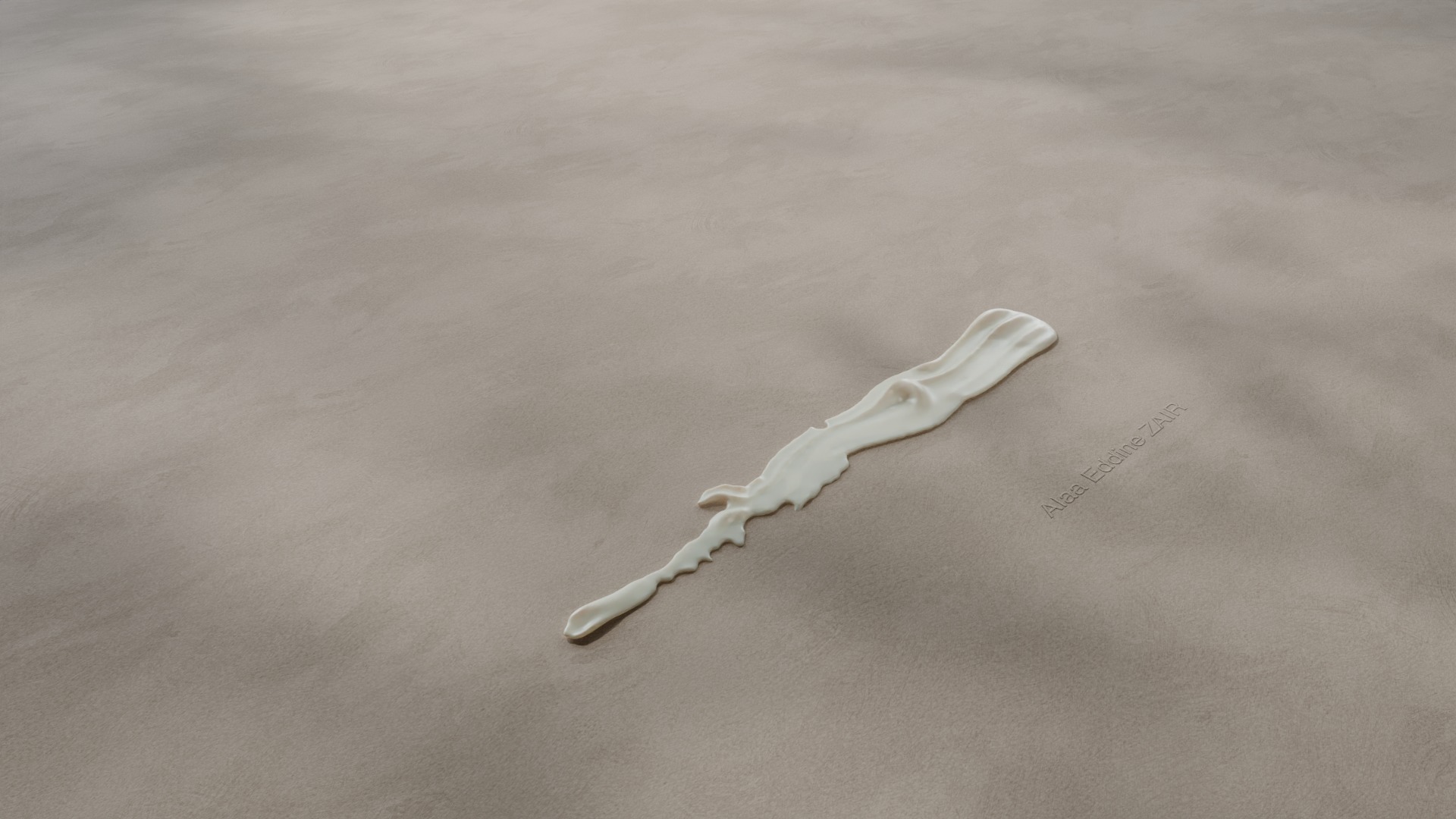 Paint And Cosmetic Cream Smears And Smudges  FBX 3D Models 3D model_4