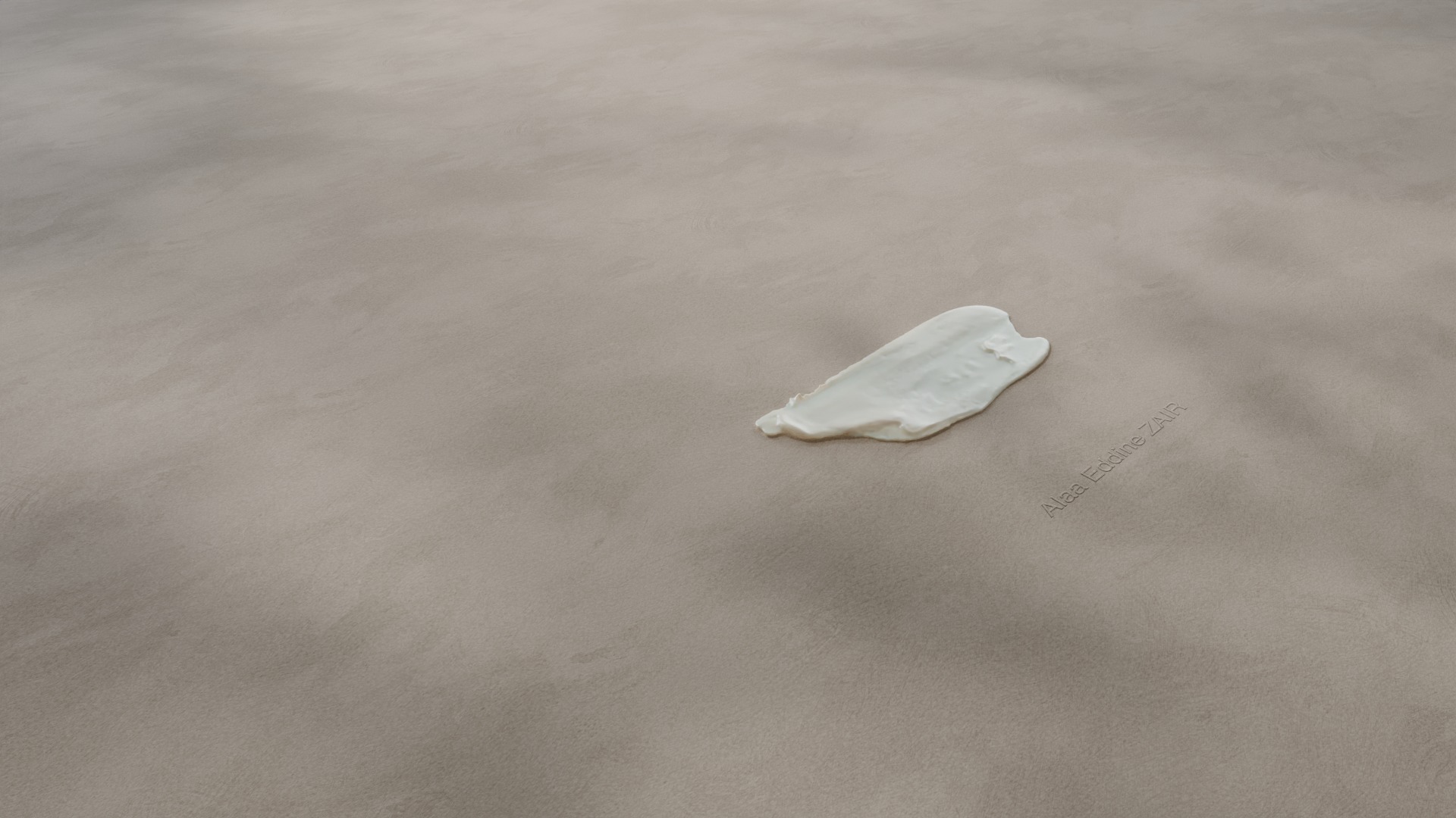 Paint And Cosmetic Cream Smears And Smudges  FBX 3D Models 3D model_6