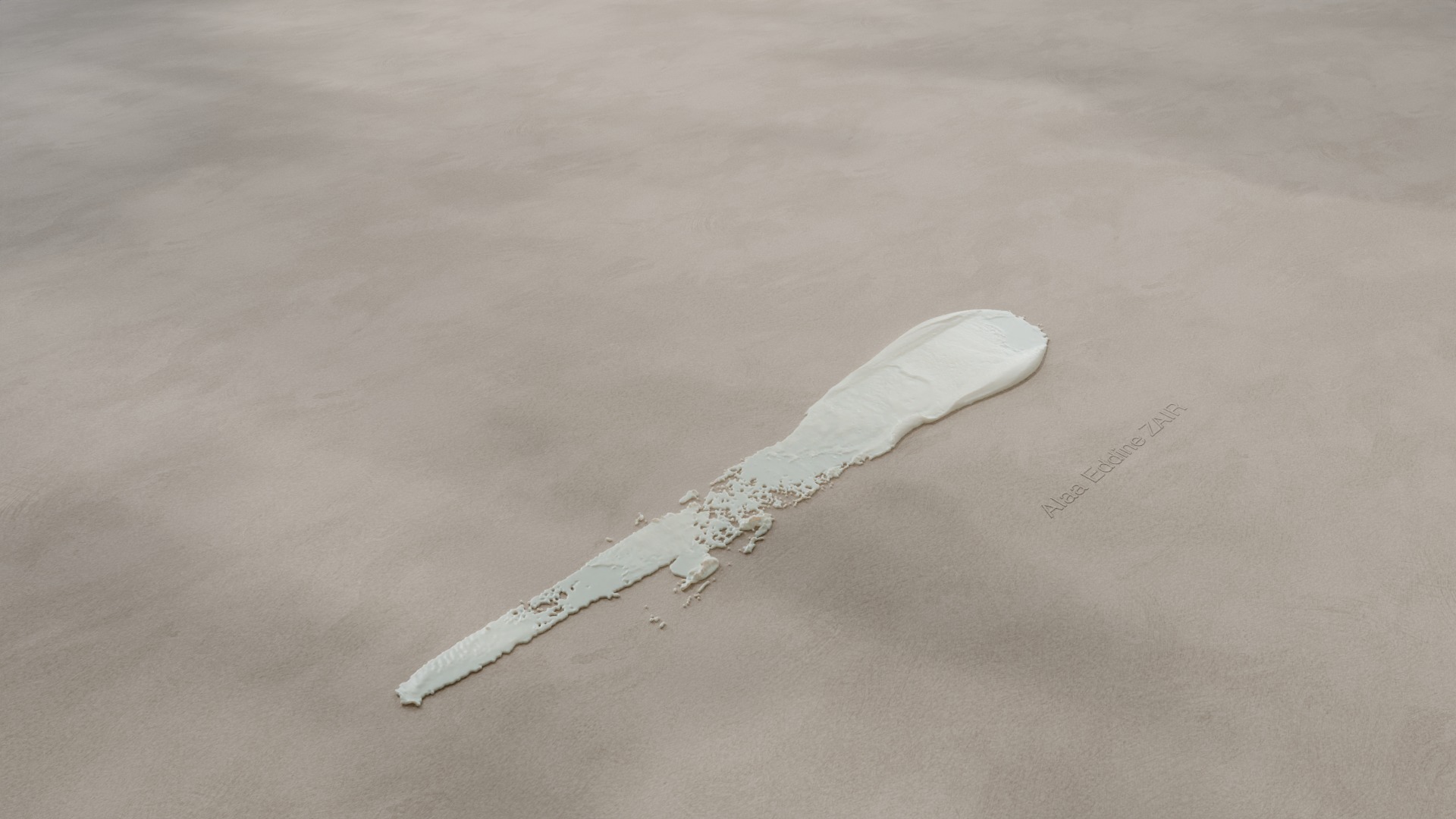 Paint And Cosmetic Cream Smears And Smudges  FBX 3D Models 3D model_3