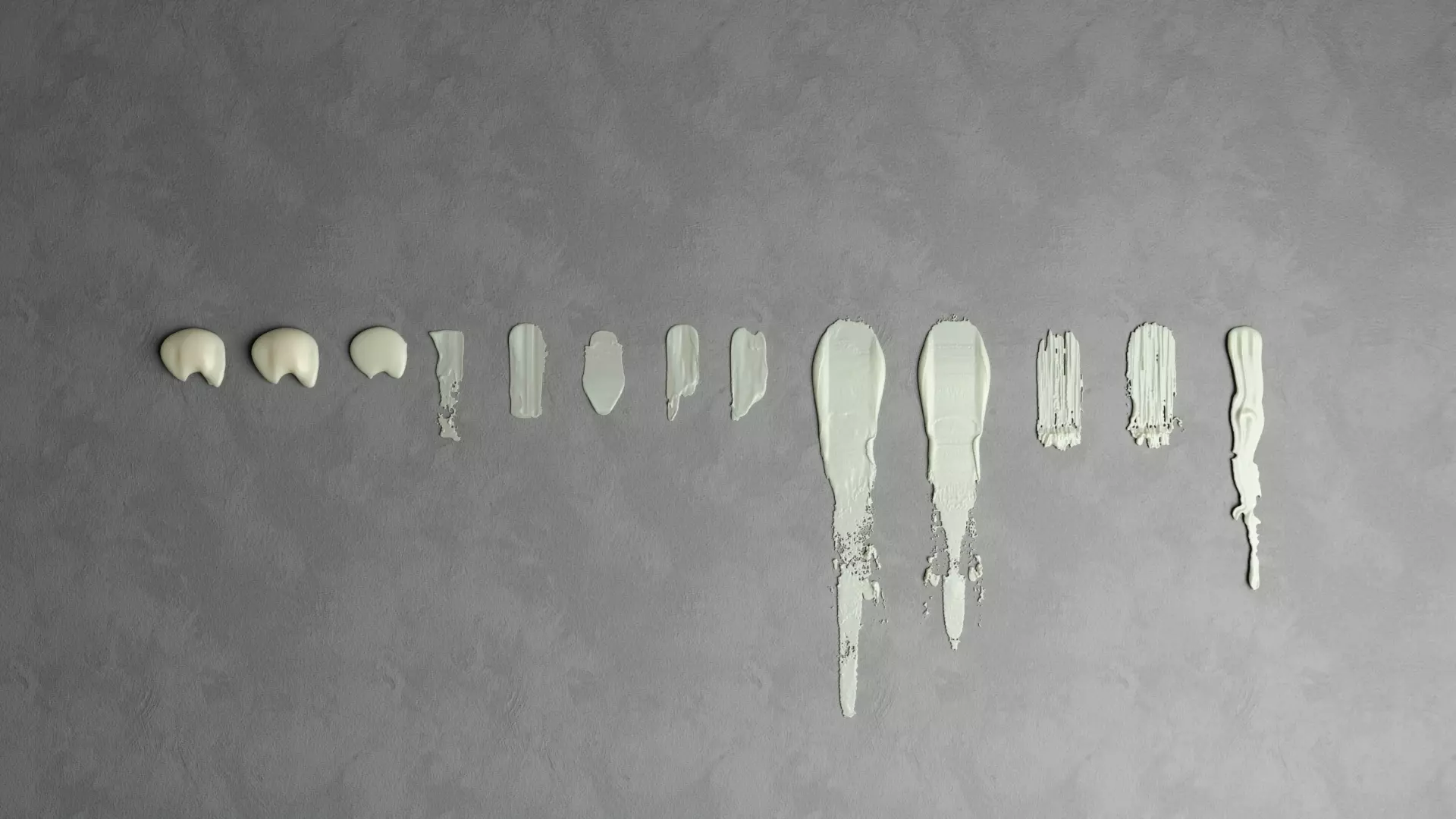 Paint And Cosmetic Cream Smears And Smudges  FBX 3D Models 3D model_0