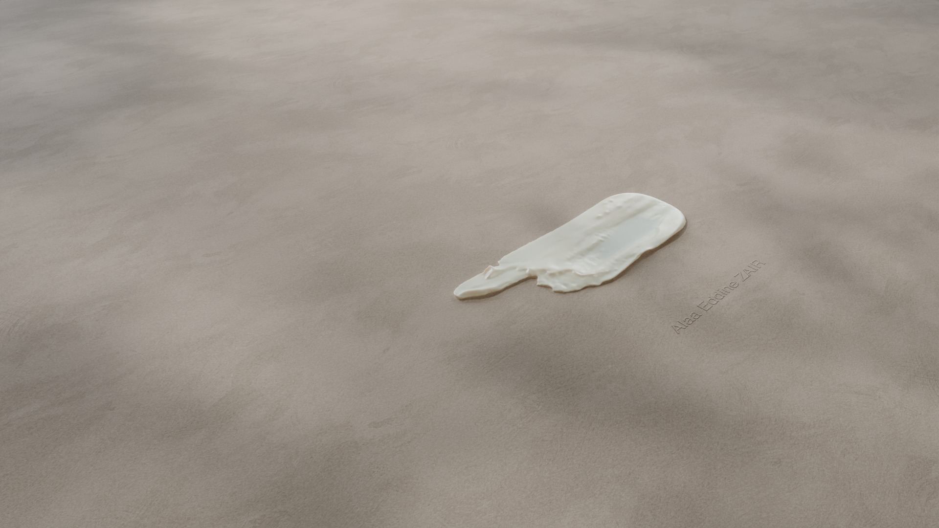 Paint And Cosmetic Cream Smears And Smudges  FBX 3D Models 3D model_7