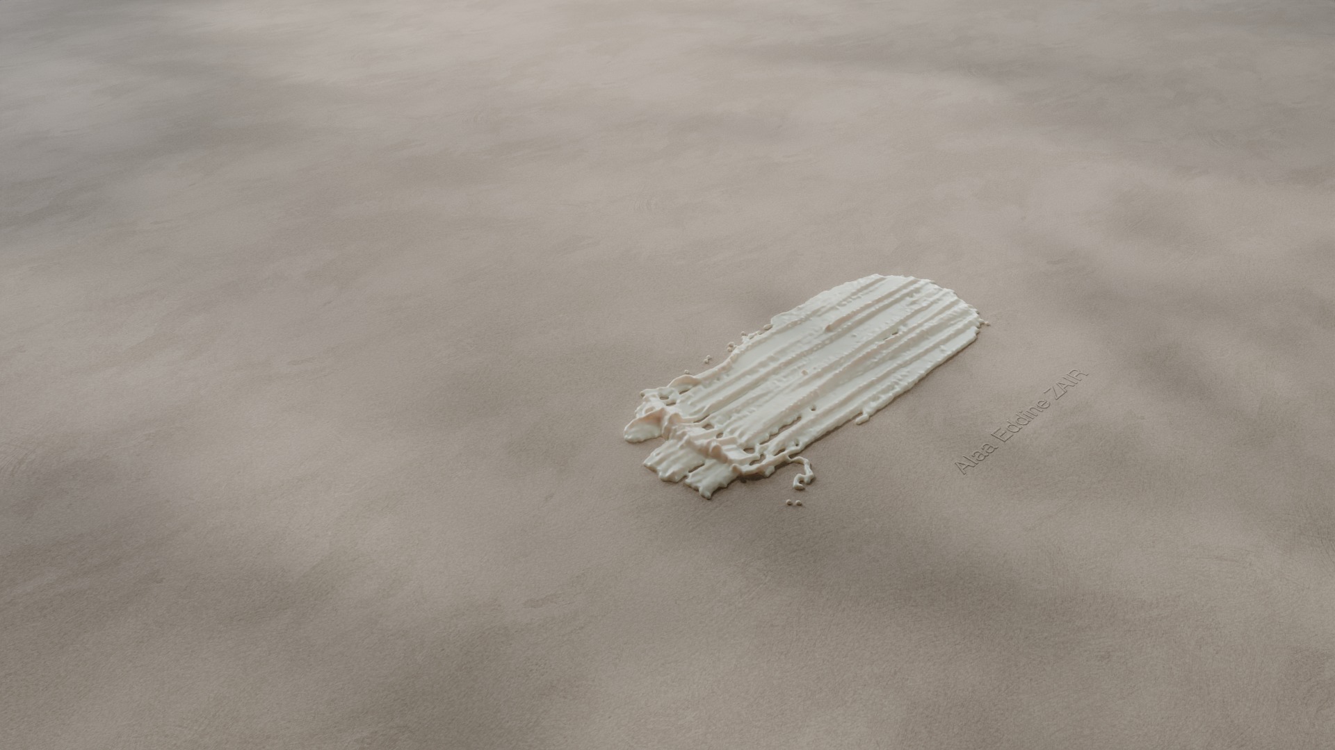 Paint And Cosmetic Cream Smears And Smudges  FBX 3D Models 3D model_5