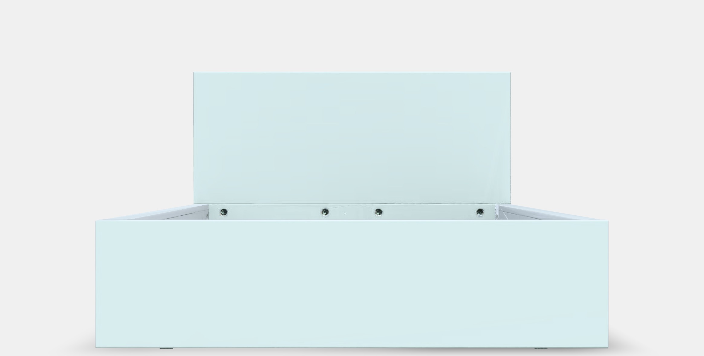 MALM Bed frame high w 2 storage boxes 6 Low-poly 3D model_11