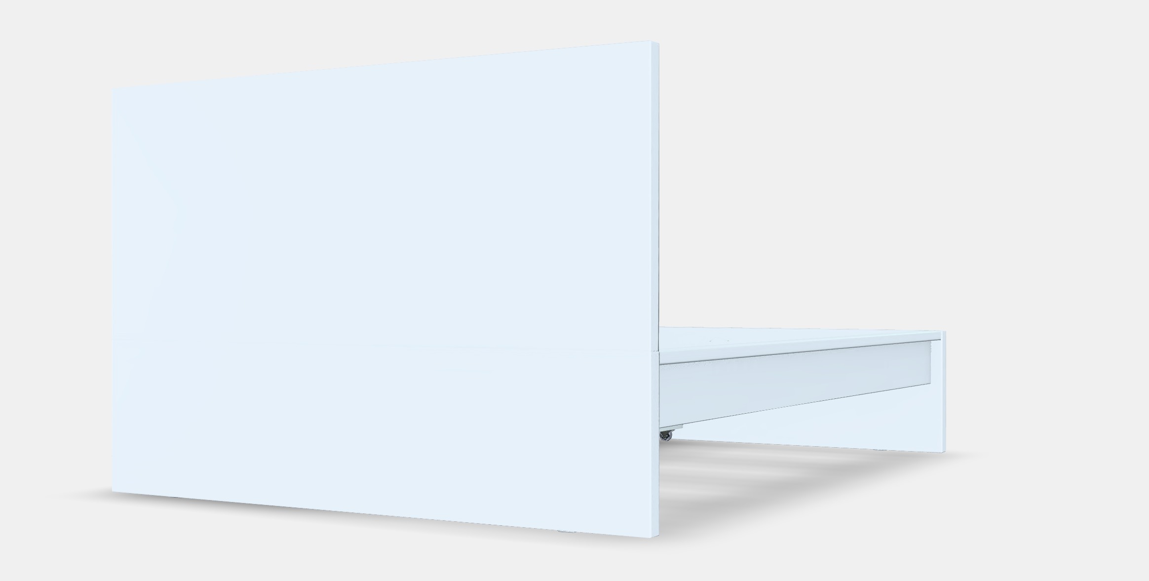 MALM Bed frame high w 2 storage boxes 6 Low-poly 3D model_6