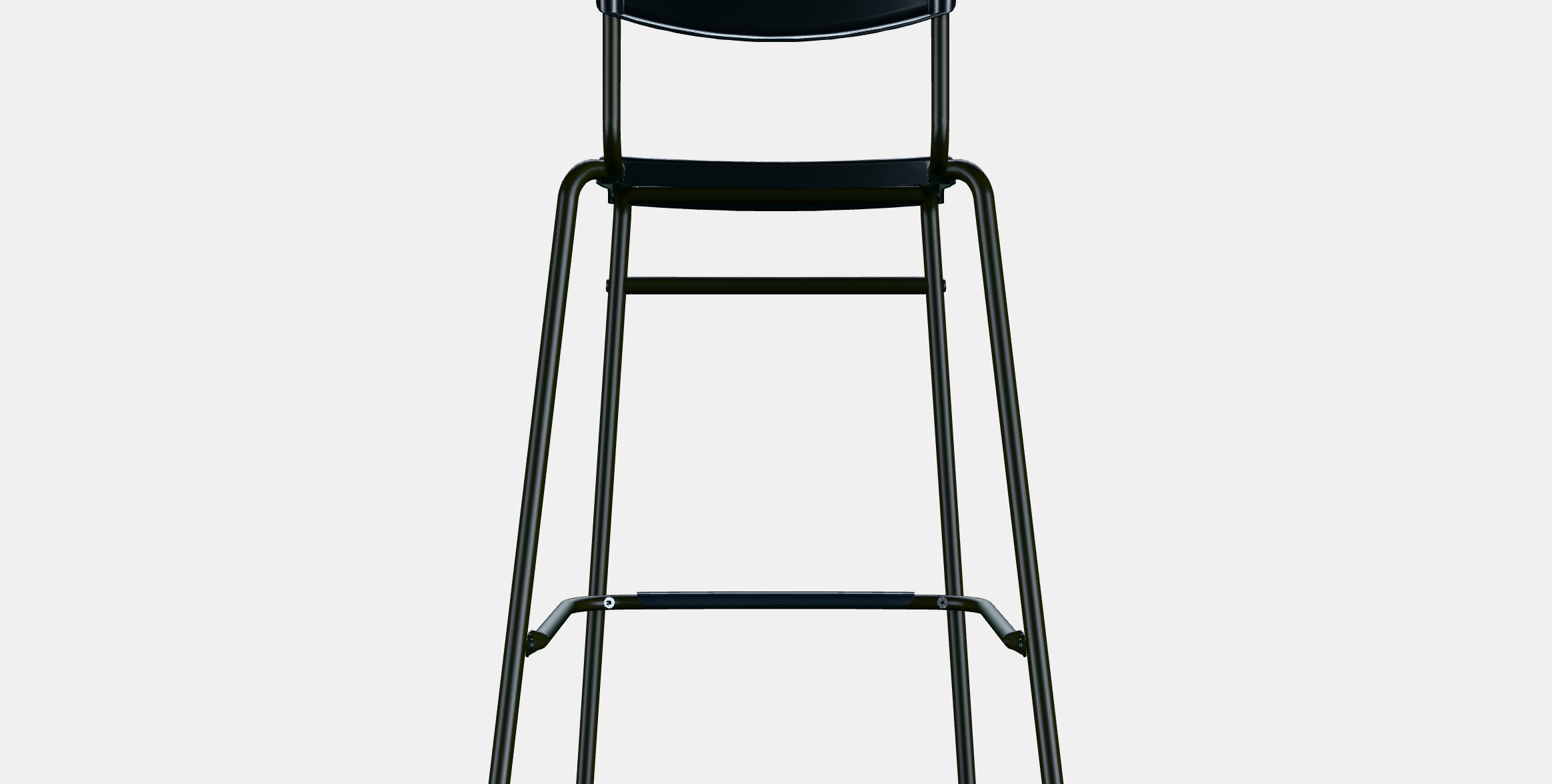 STIG Bar stool with backrest Low-poly 3D model_15