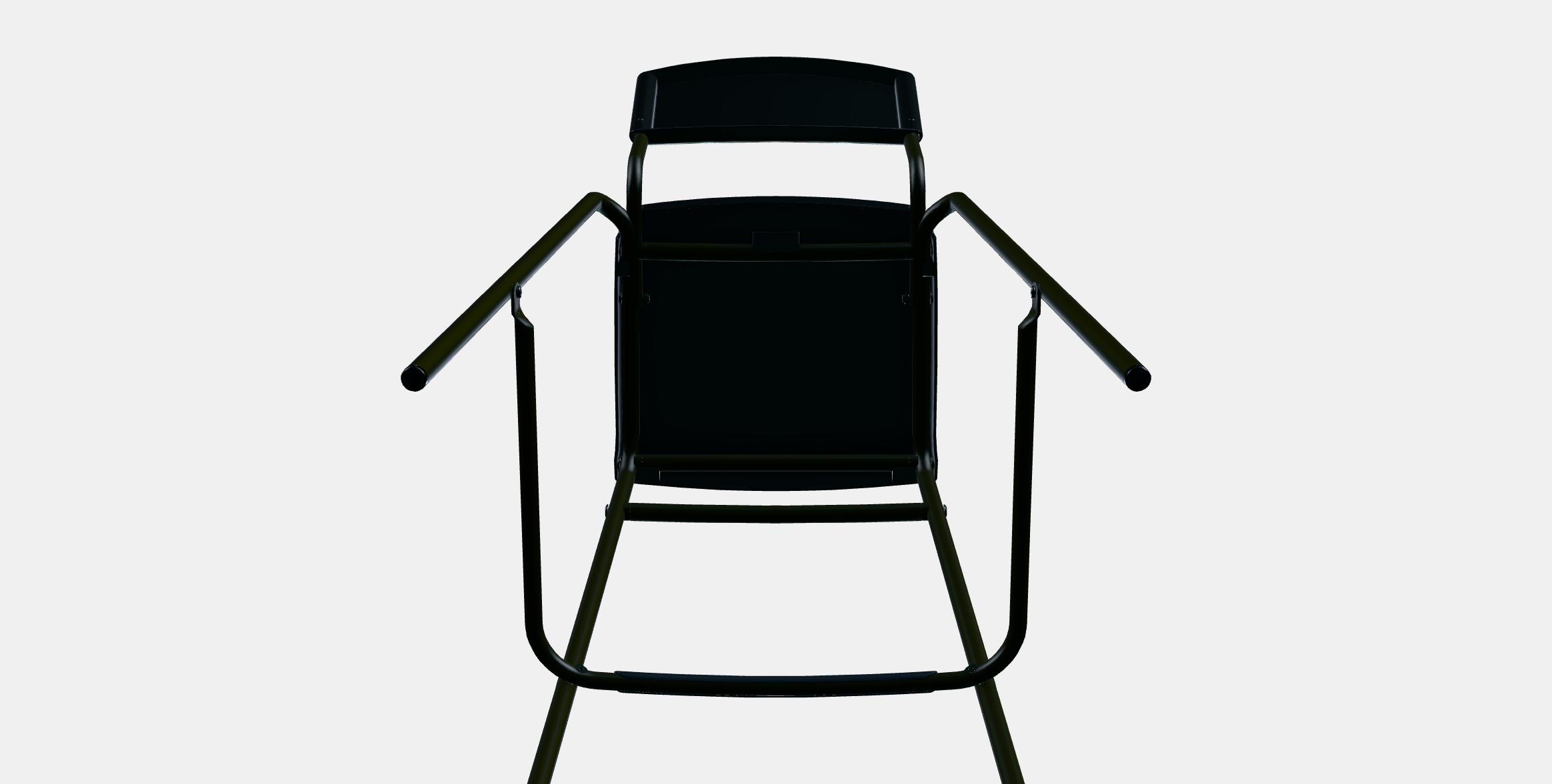 STIG Bar stool with backrest Low-poly 3D model_8