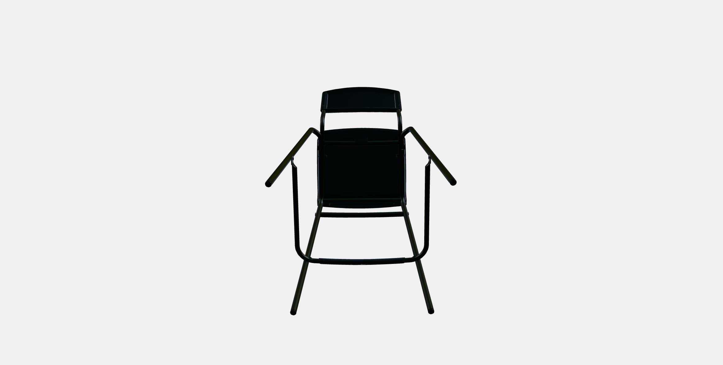 STIG Bar stool with backrest Low-poly 3D model_7