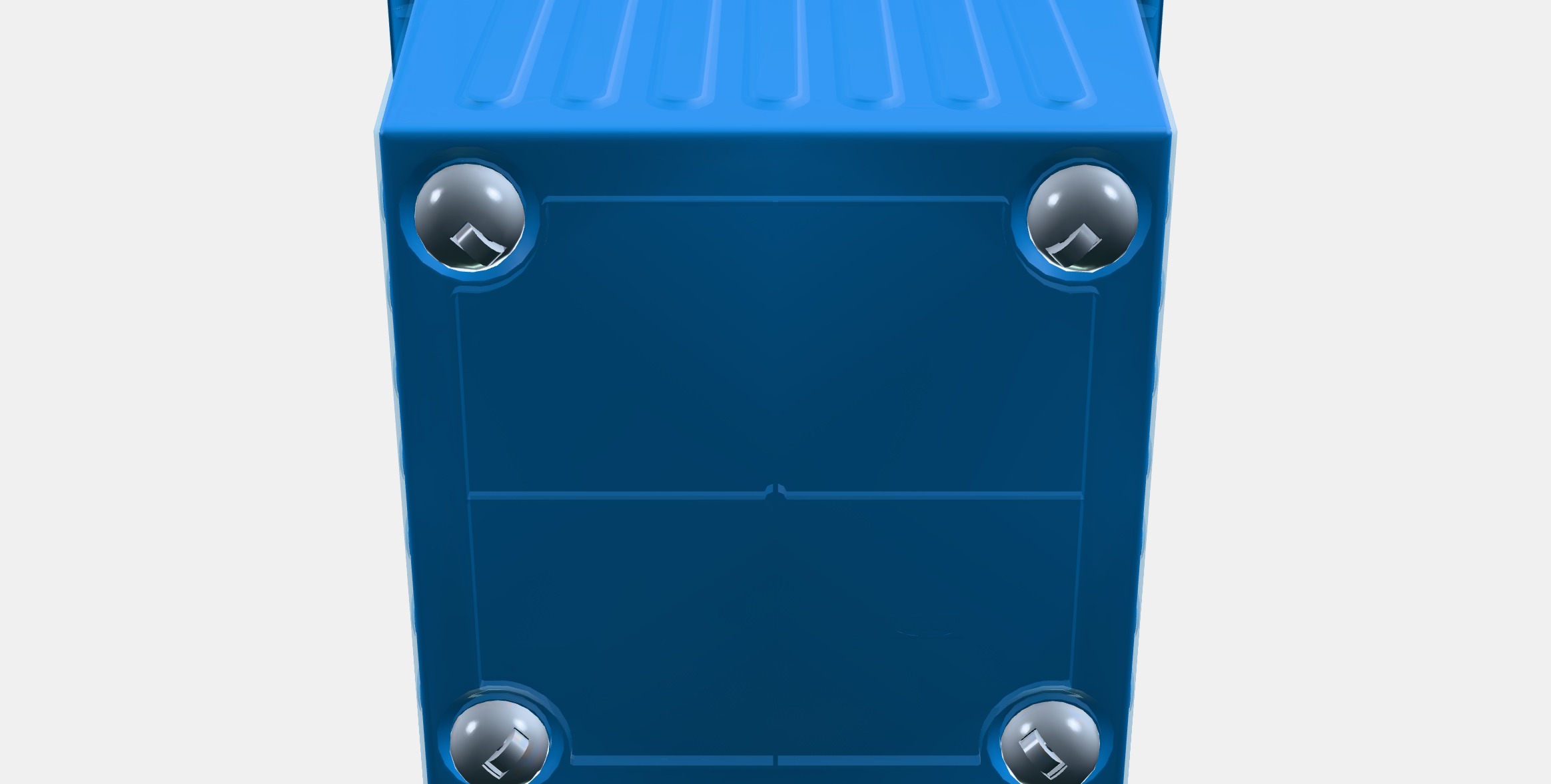 VESSLA Storage crate with castors Low-poly 3D model_8