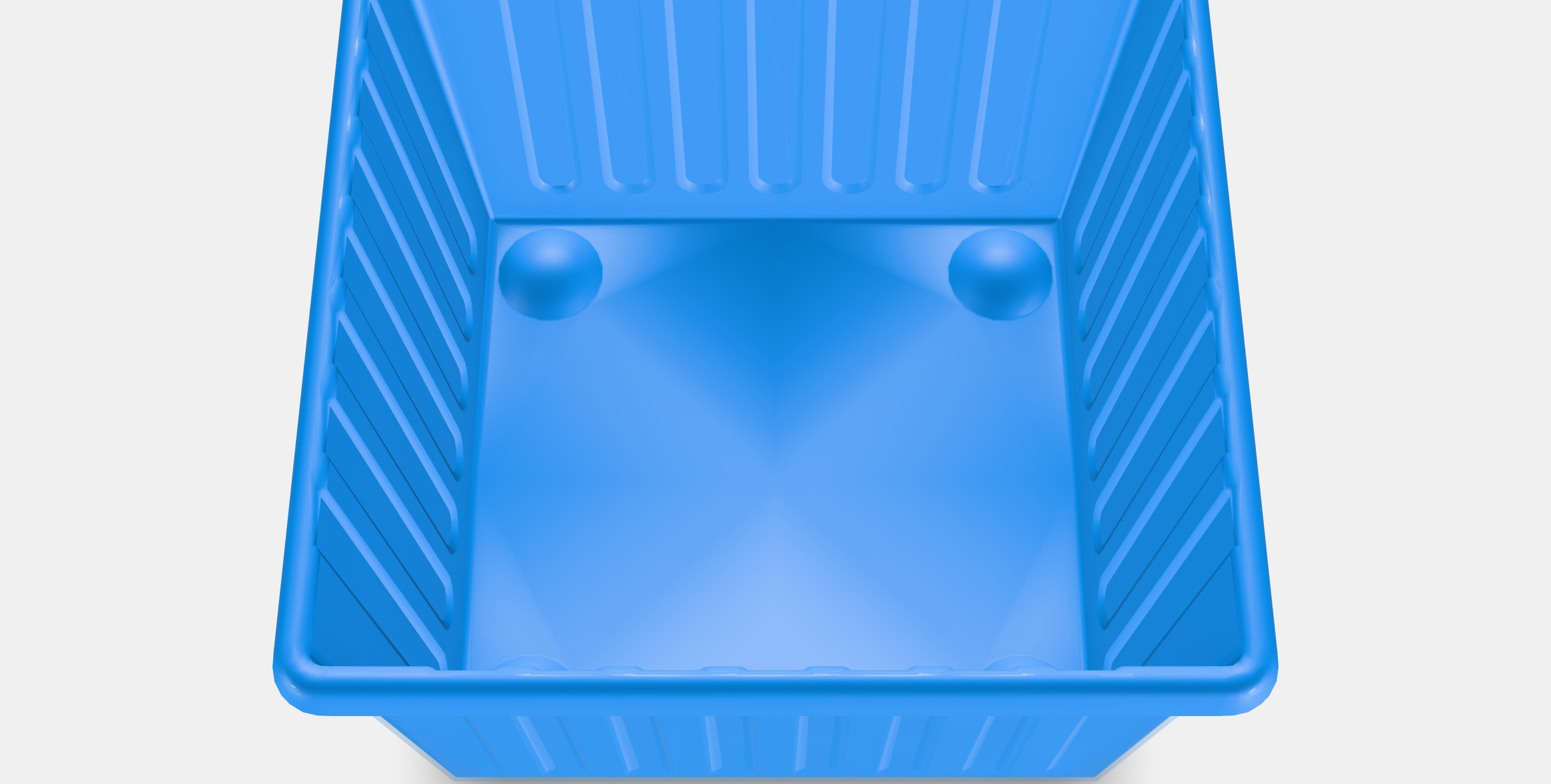 VESSLA Storage crate with castors Low-poly 3D model_4