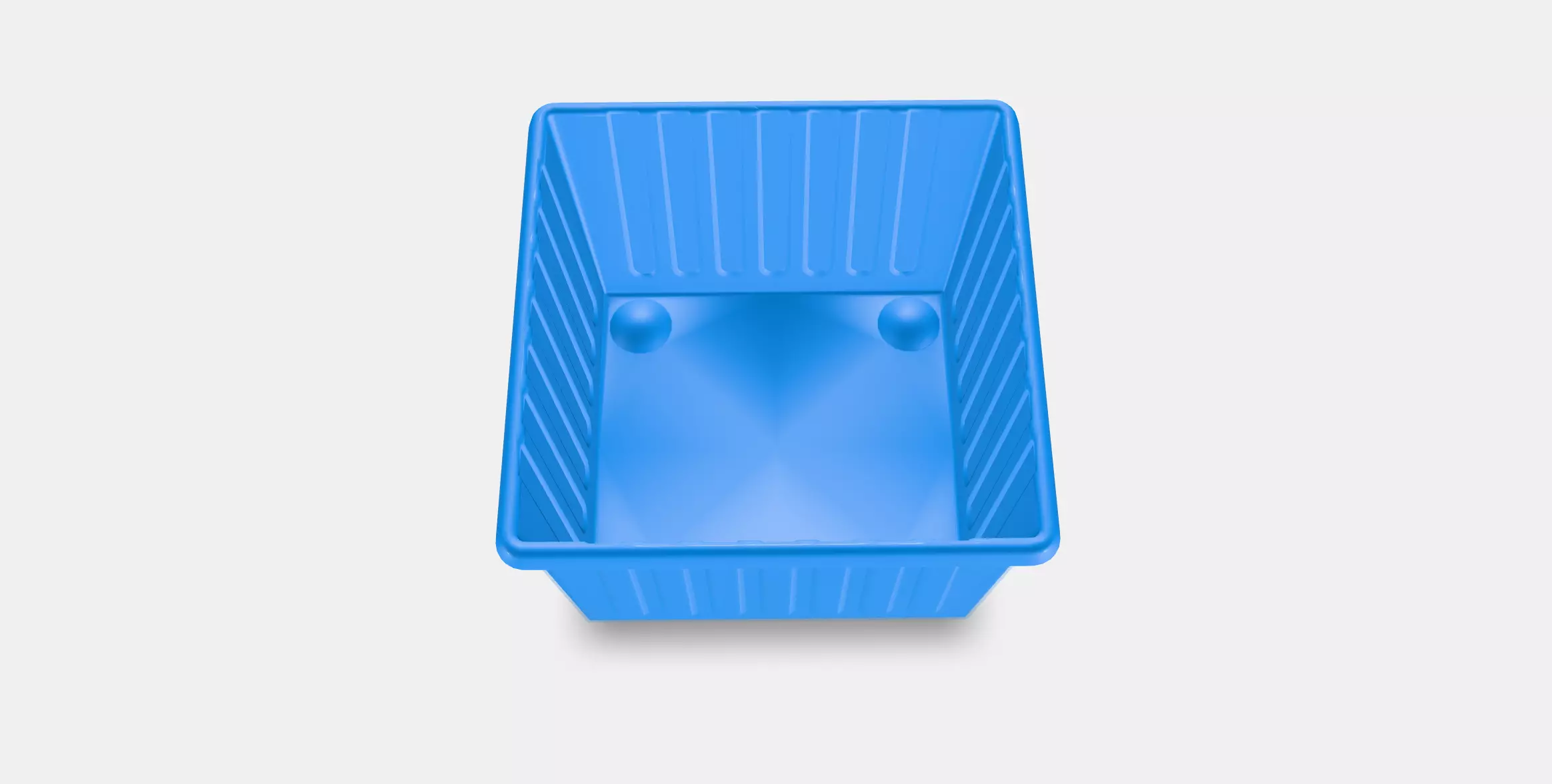 VESSLA Storage crate with castors Low-poly 3D model_0