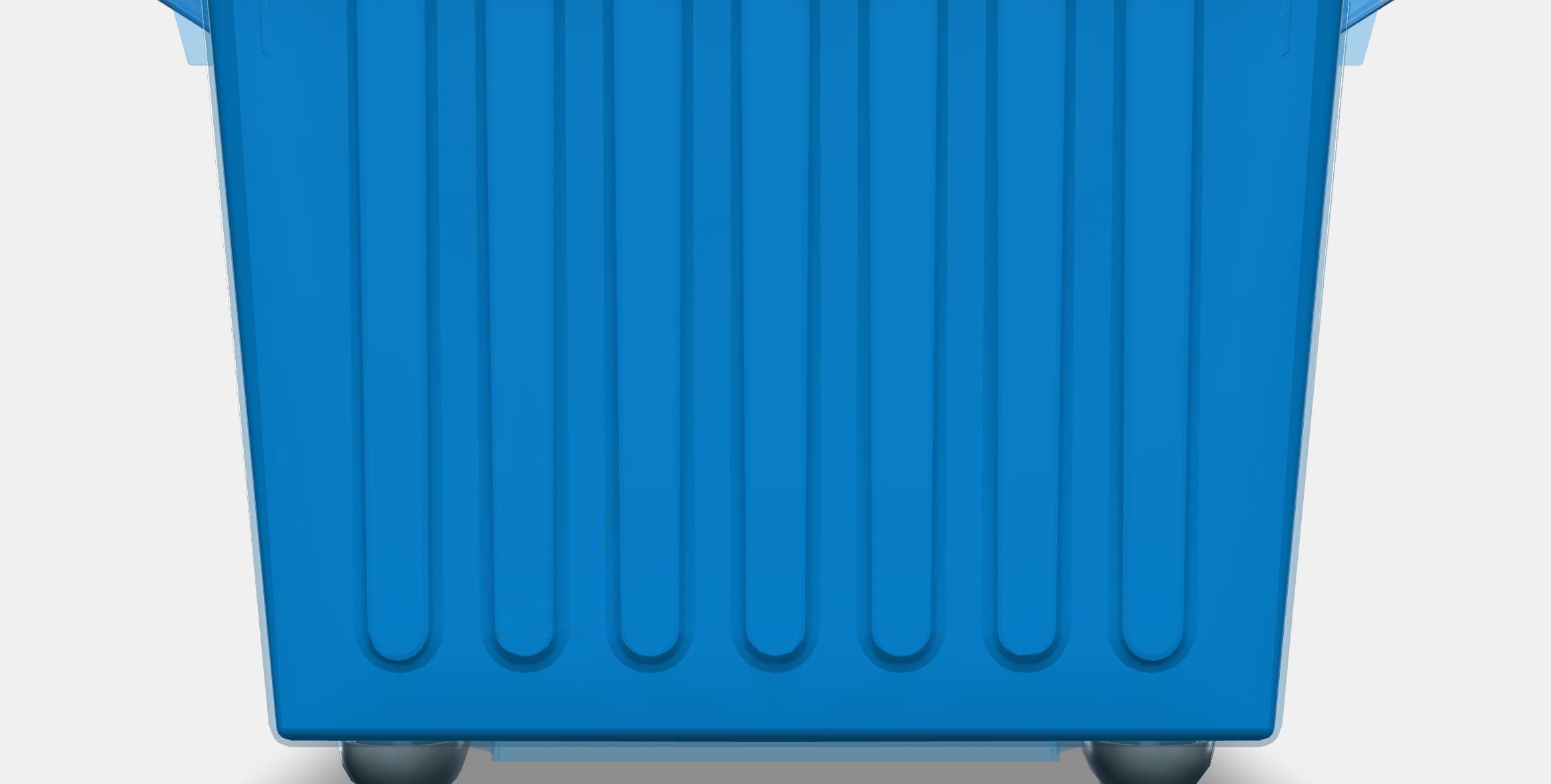 VESSLA Storage crate with castors Low-poly 3D model_11