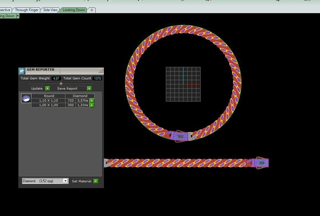 9MM monaco chain kolye bileklik 3D print model_9