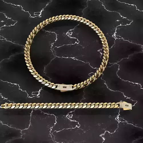 9MM monaco chain kolye bileklik 3D print model