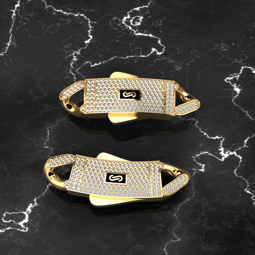 9MM monaco chain kolye bileklik 3D print model_7