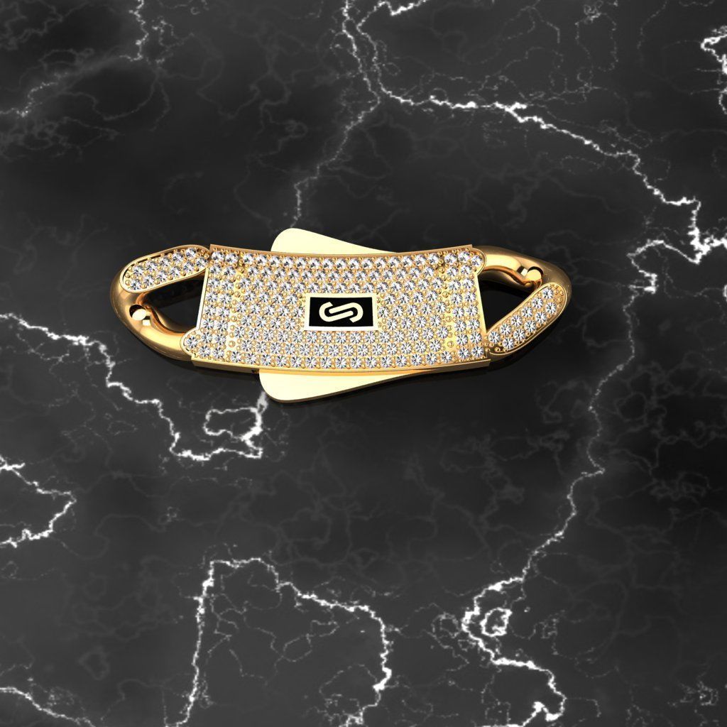 9MM monaco chain kolye bileklik 3D print model_8