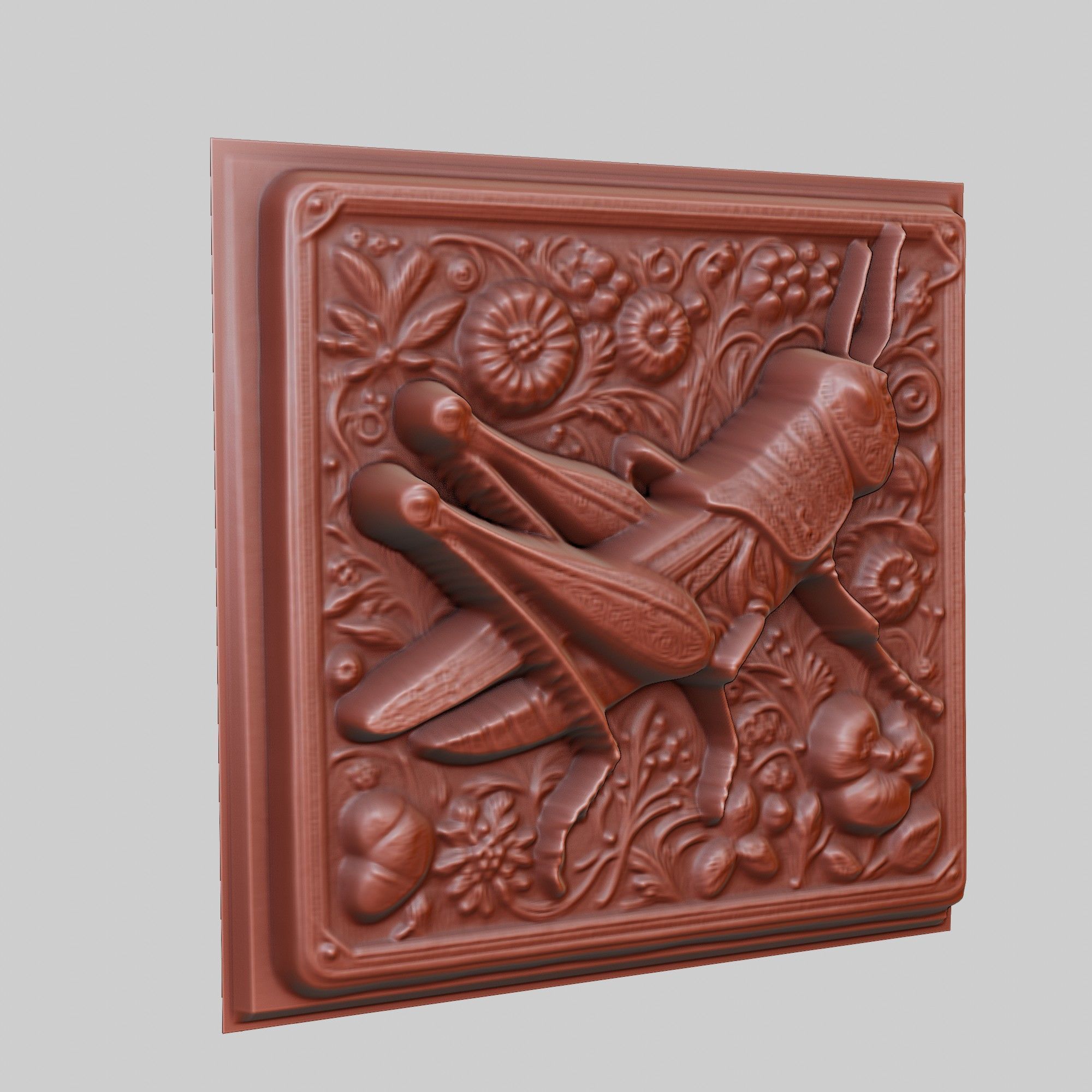 Grasshopper Animal 3D print model_3