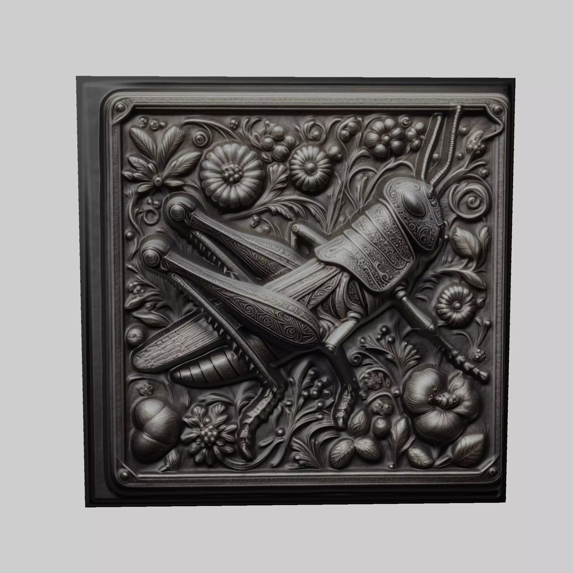 Grasshopper Animal 3D print model_0