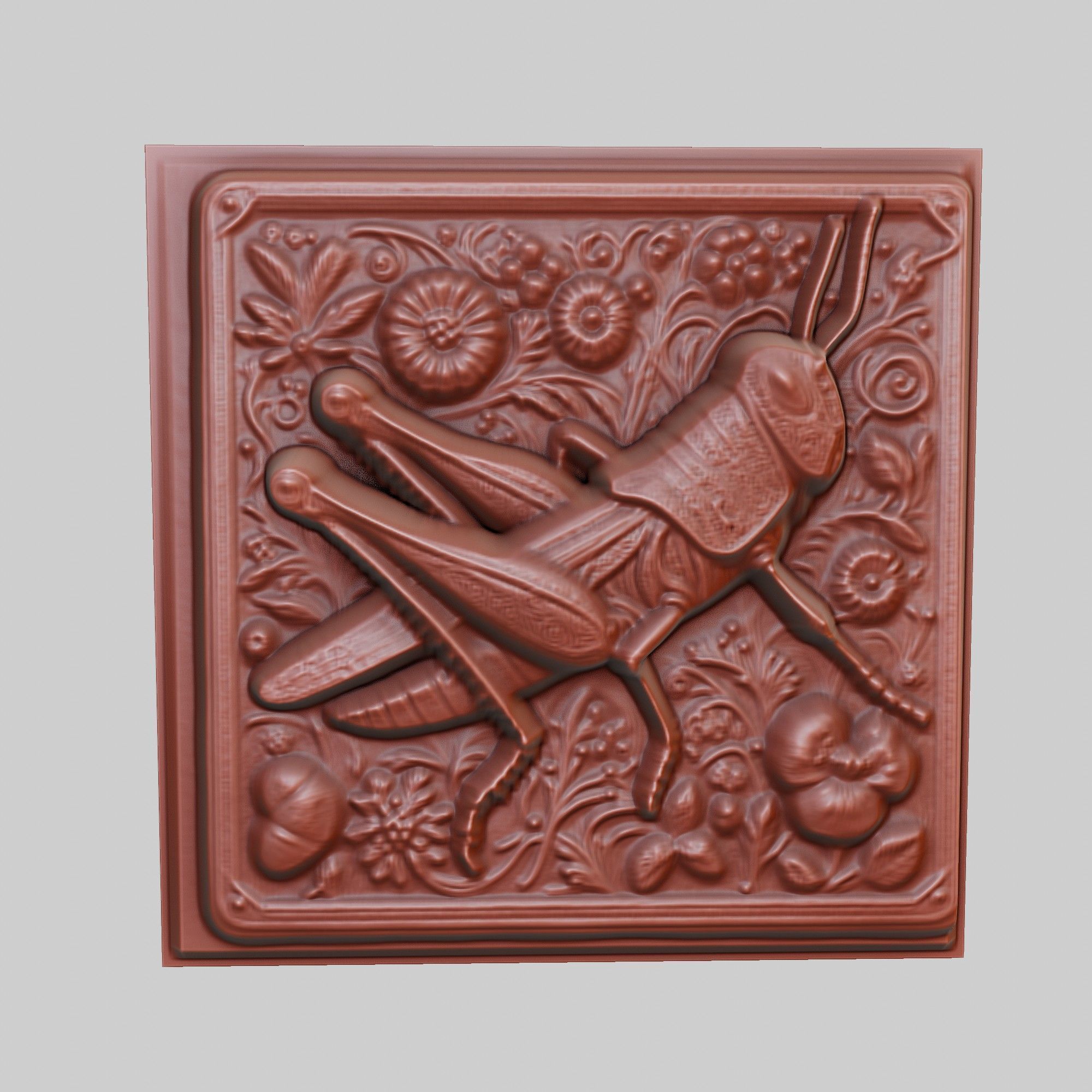 Grasshopper Animal 3D print model_2