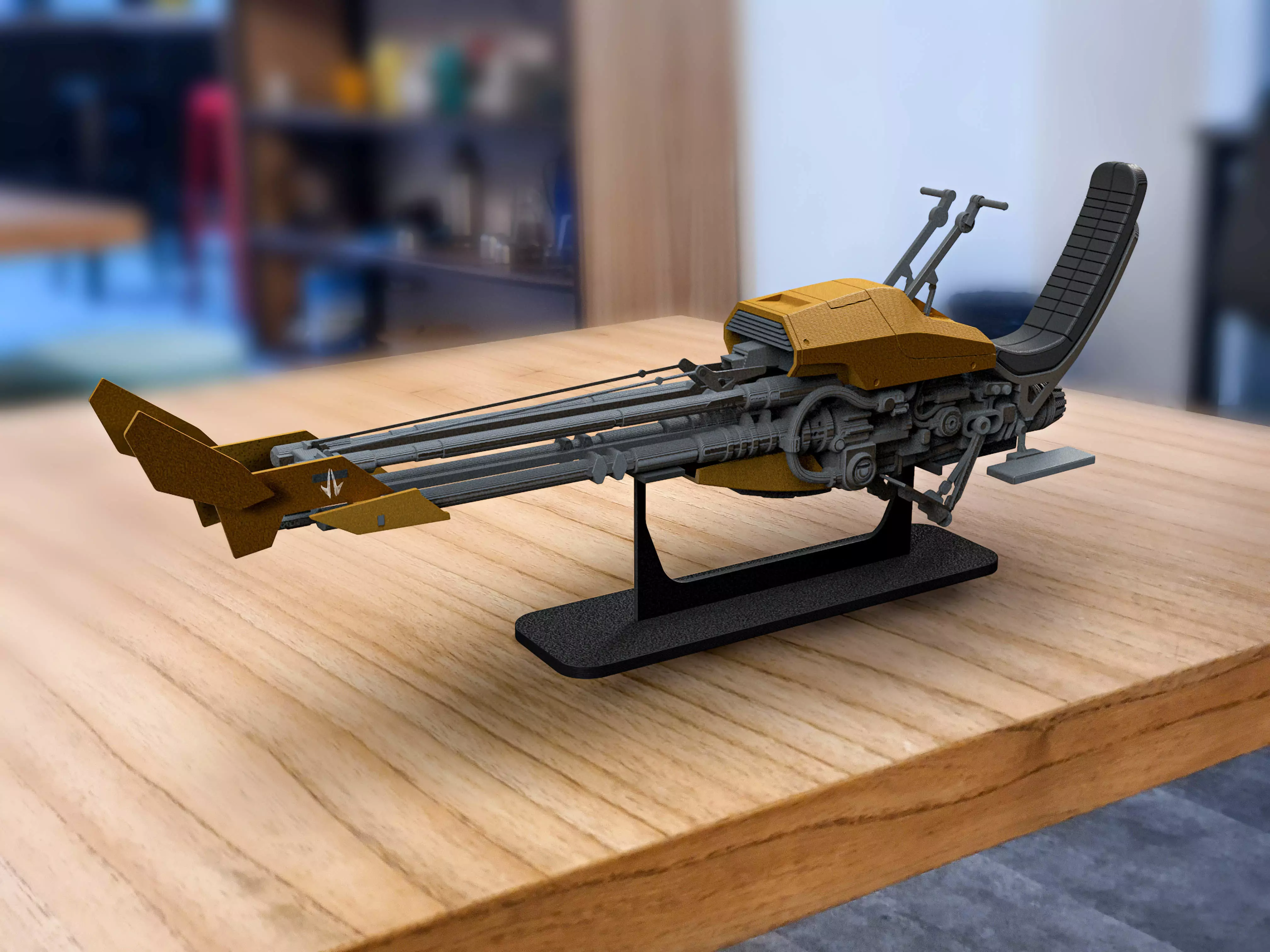 Star Wars book of Boba Fett Speeder bike 3D printing file 3D print model_0