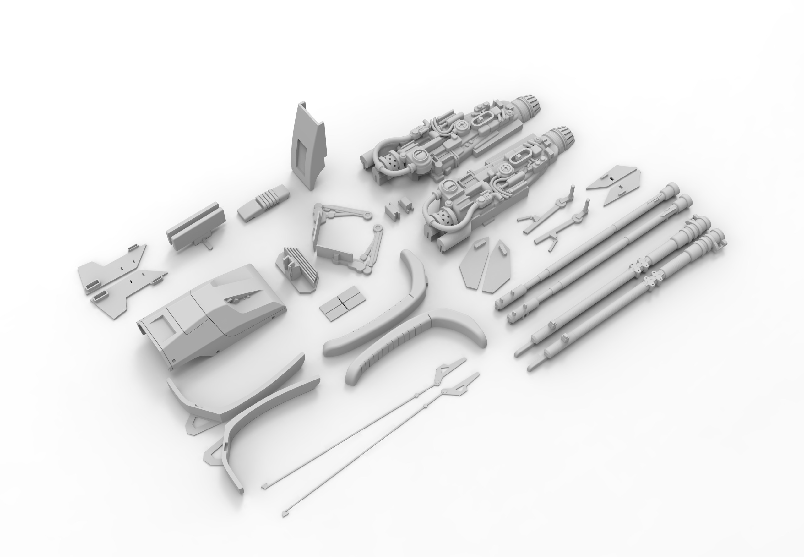 Star Wars book of Boba Fett Speeder bike 3D printing file 3D print model_3