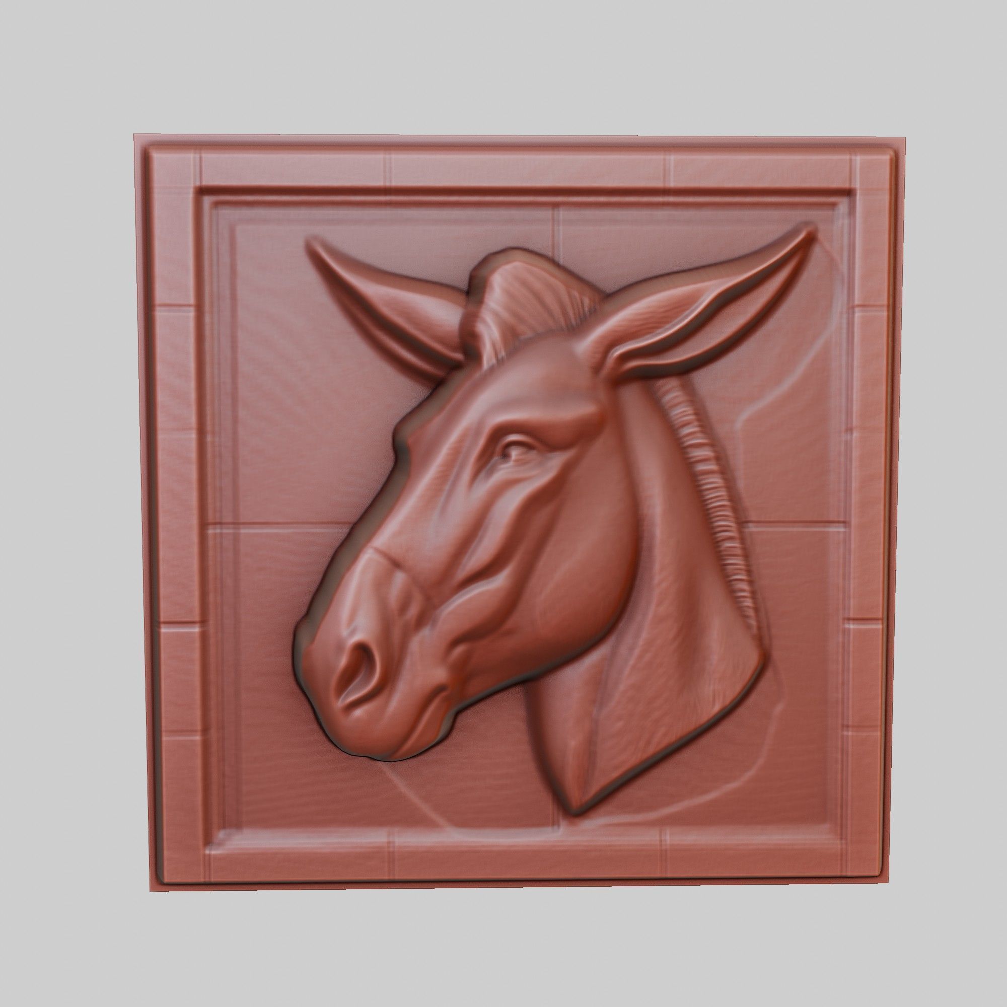 Donkey Animal 3D print model_2