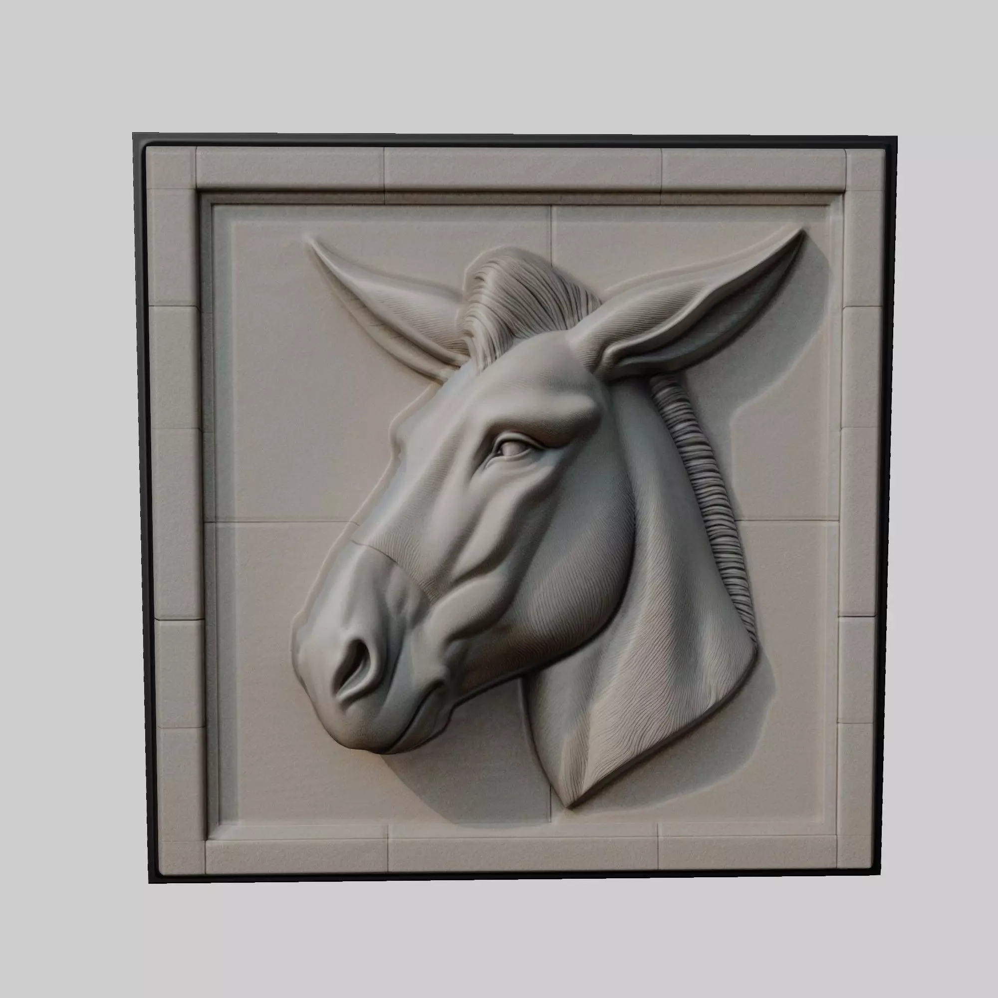 Donkey Animal 3D print model_0