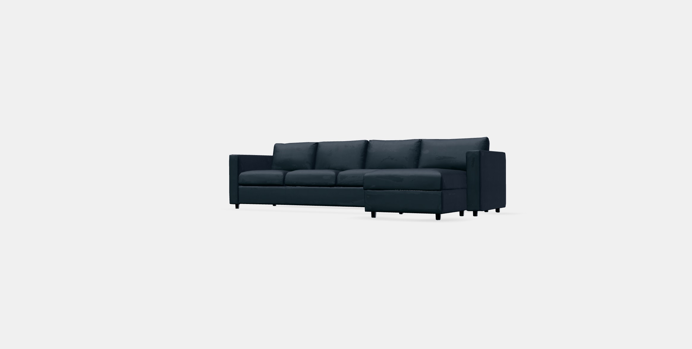 VIMLE Cover 4-seat sofa w chaise longue Low-poly 3D model_12