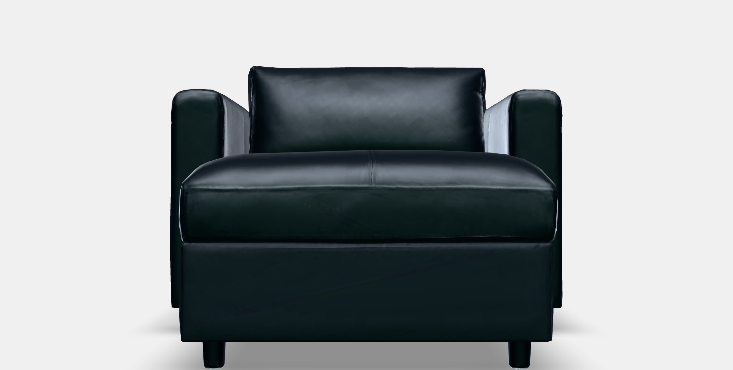 VIMLE Lounge chair 2 Low-poly 3D model_11