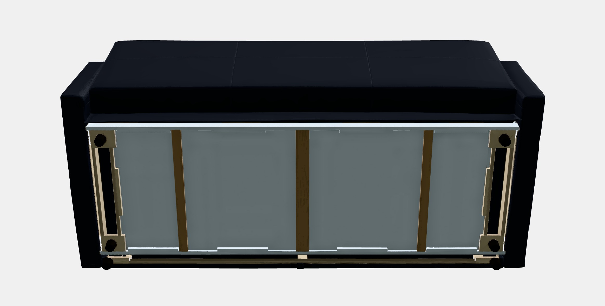 FRIHETEN Three-seat sofa-bed 1 Low-poly 3D model_9