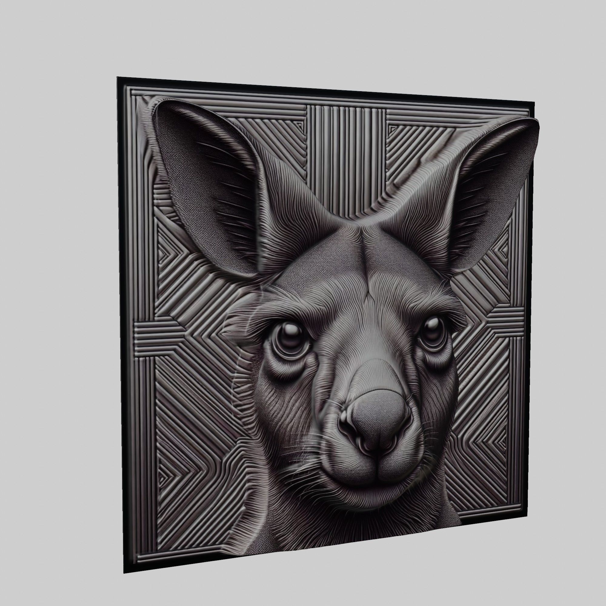 Kangaroo Animal 3D print model_1