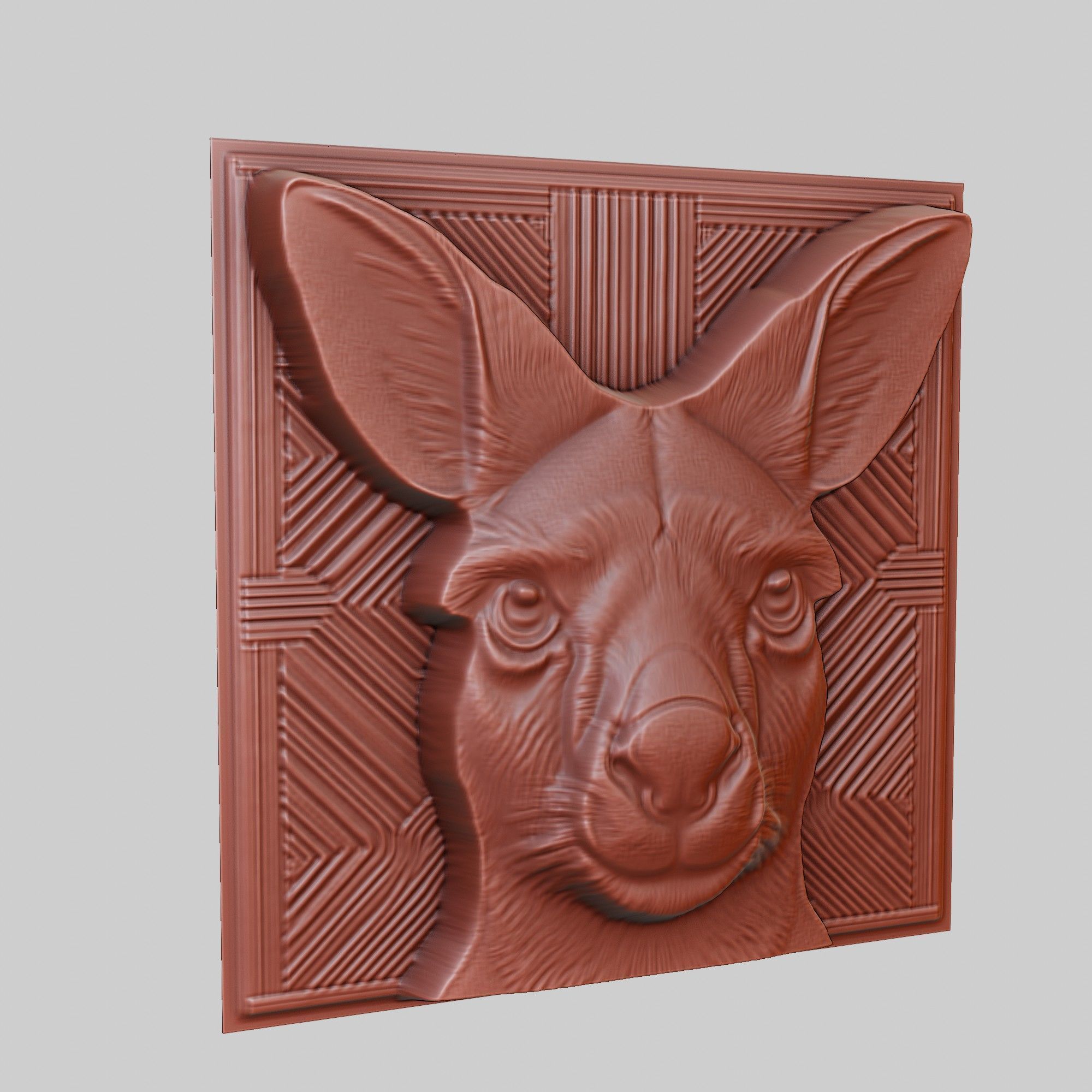 Kangaroo Animal 3D print model_3