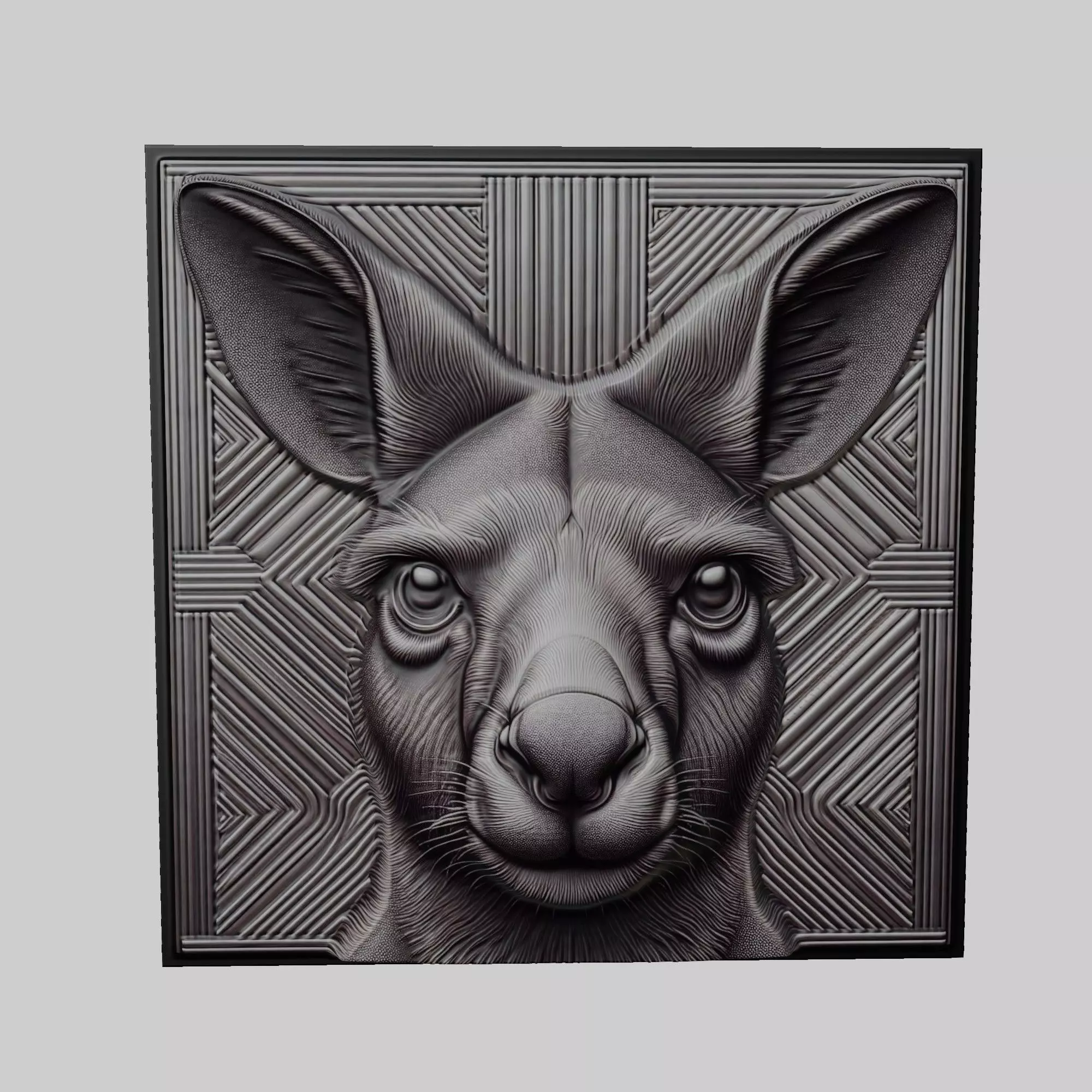 Kangaroo Animal 3D print model_0