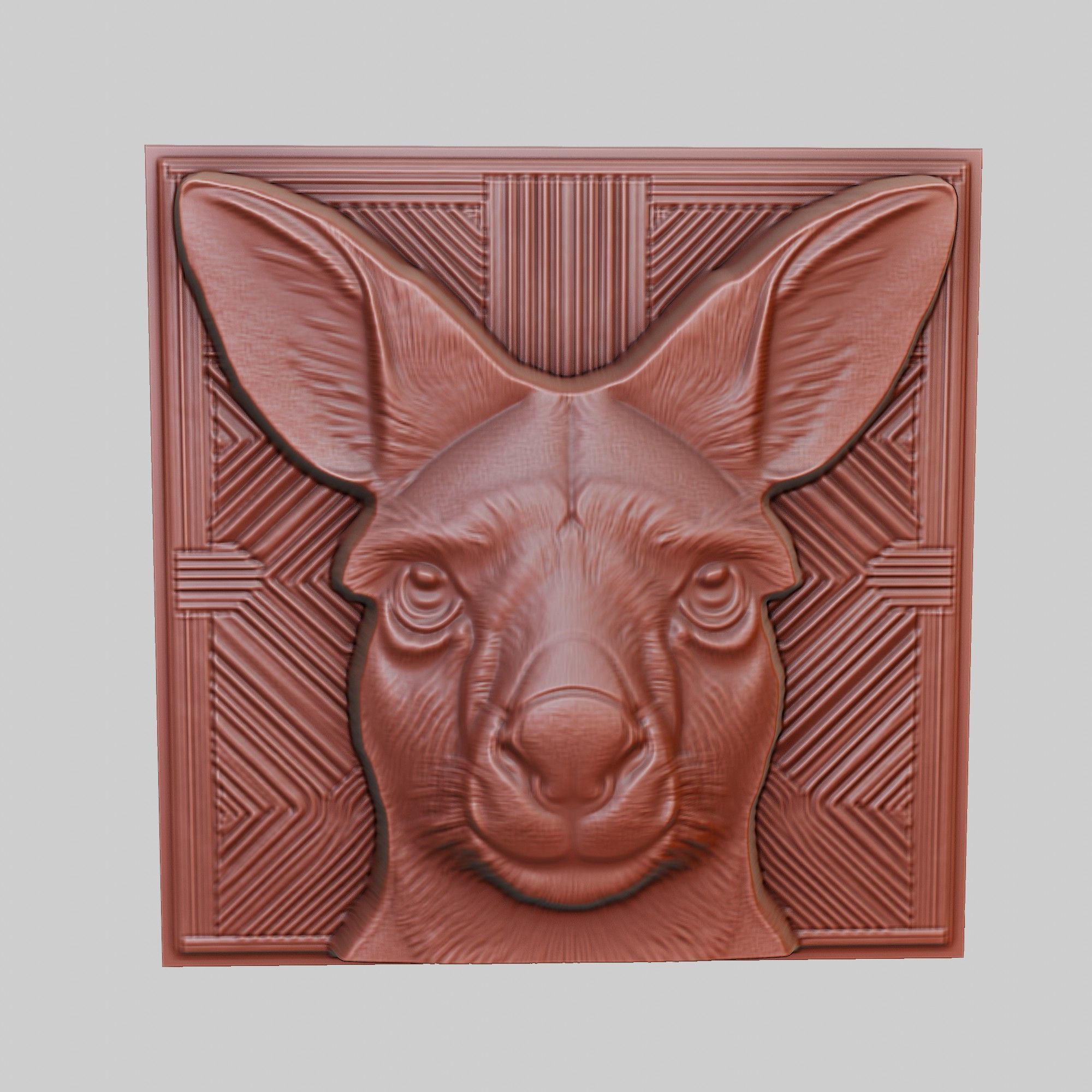 Kangaroo Animal 3D print model_2