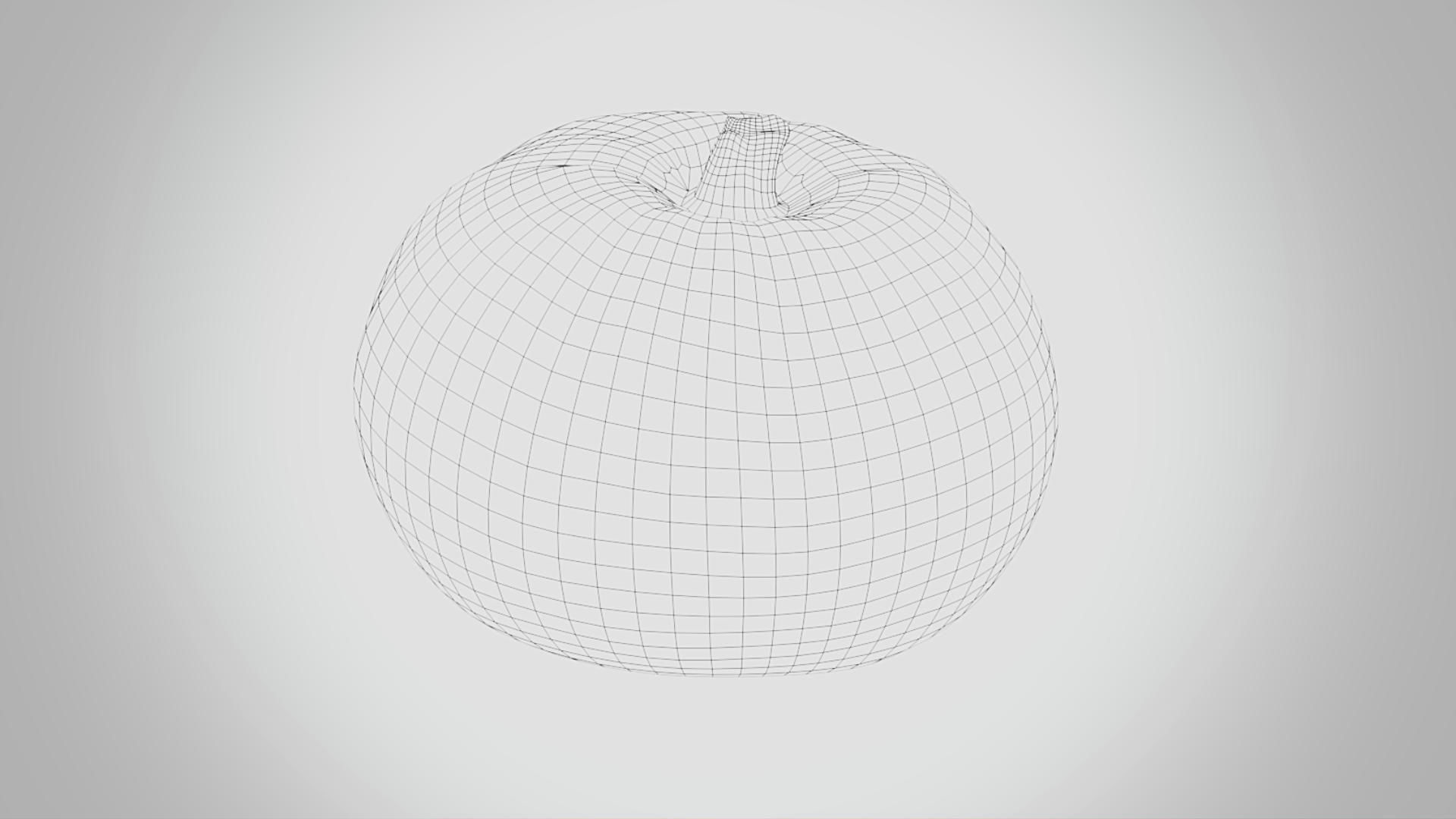 Pumpkin for Halloween - Squash 3D Model Low-poly 3D model_7