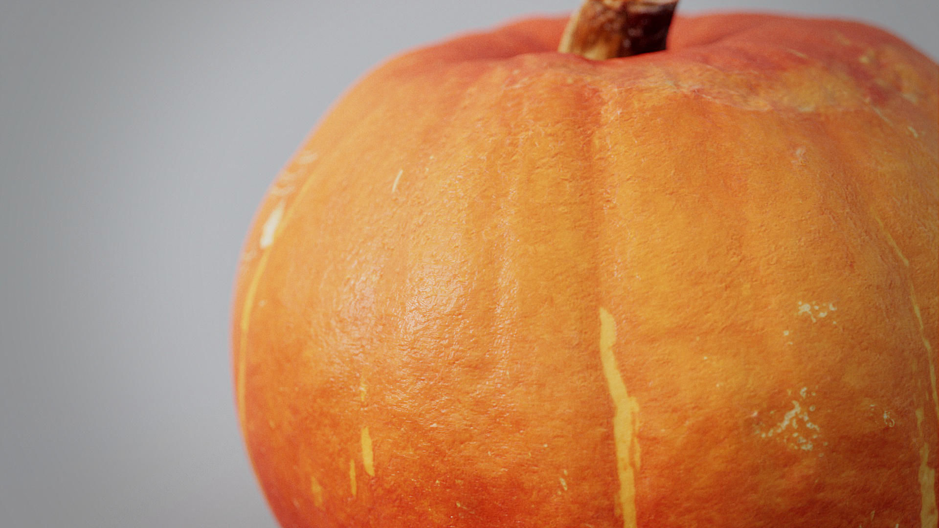 Pumpkin for Halloween - Squash 3D Model Low-poly 3D model_6