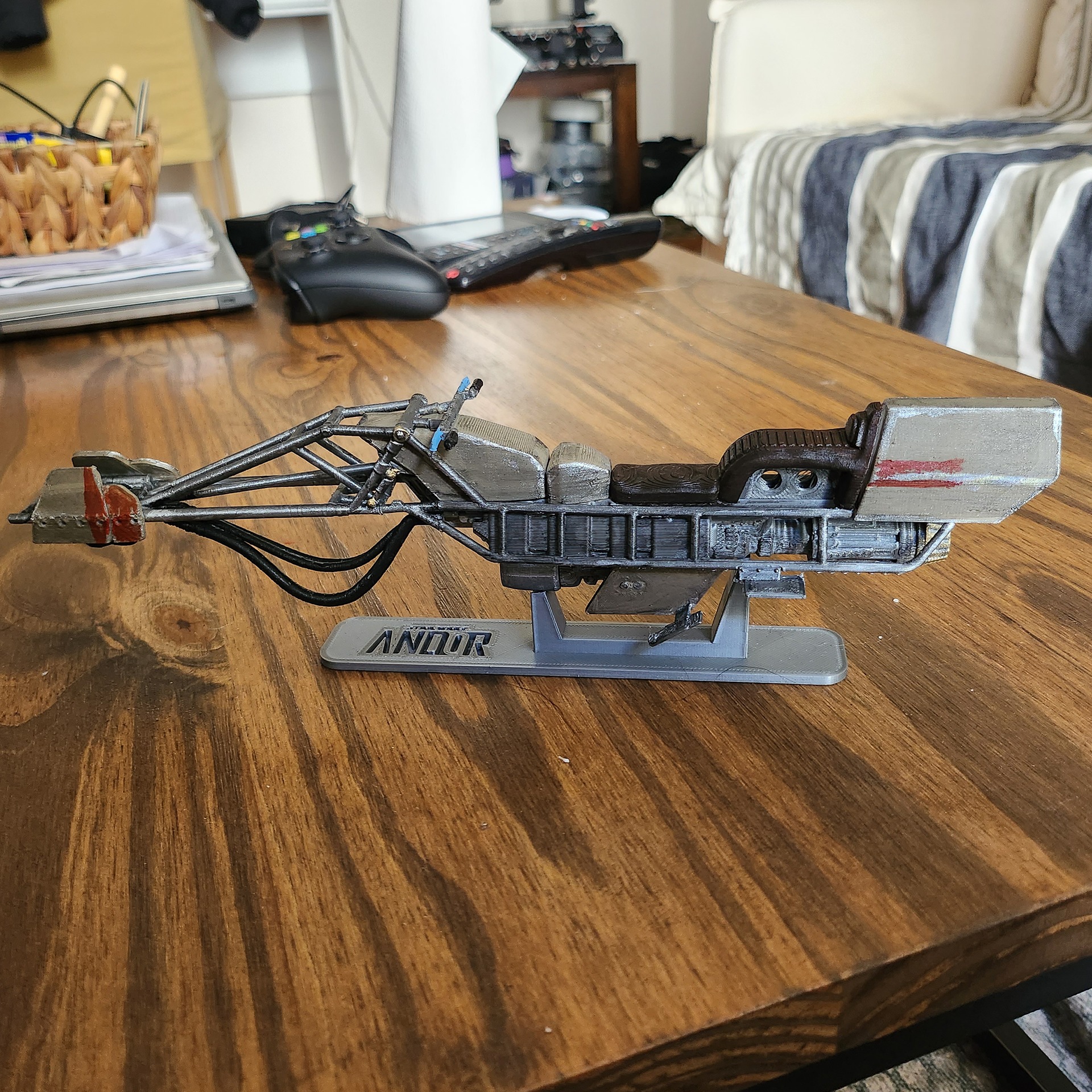 Star Wars Andor speeder bike 3D printing file 3D print model_2