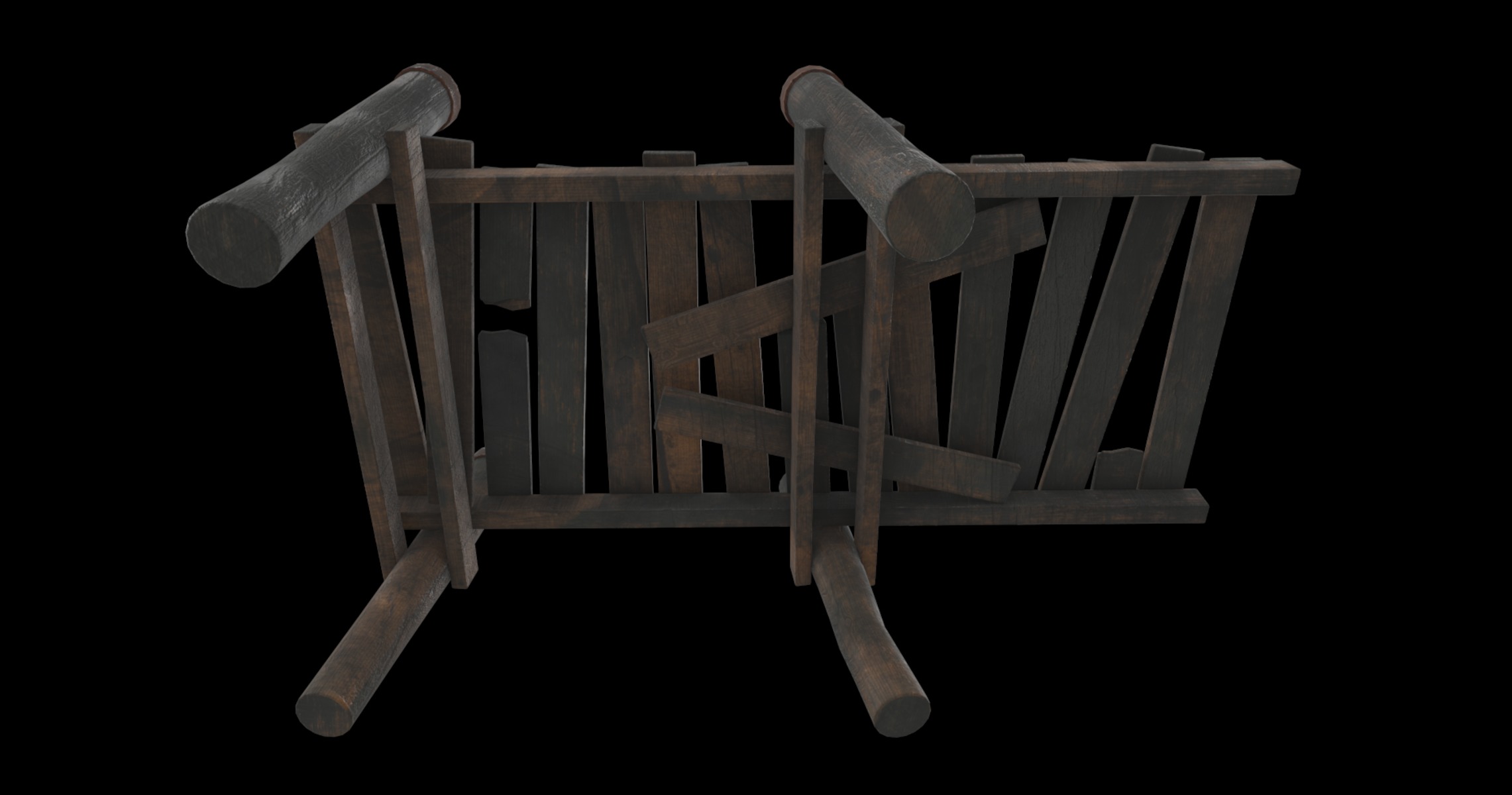 wood dock 02 3D model_4
