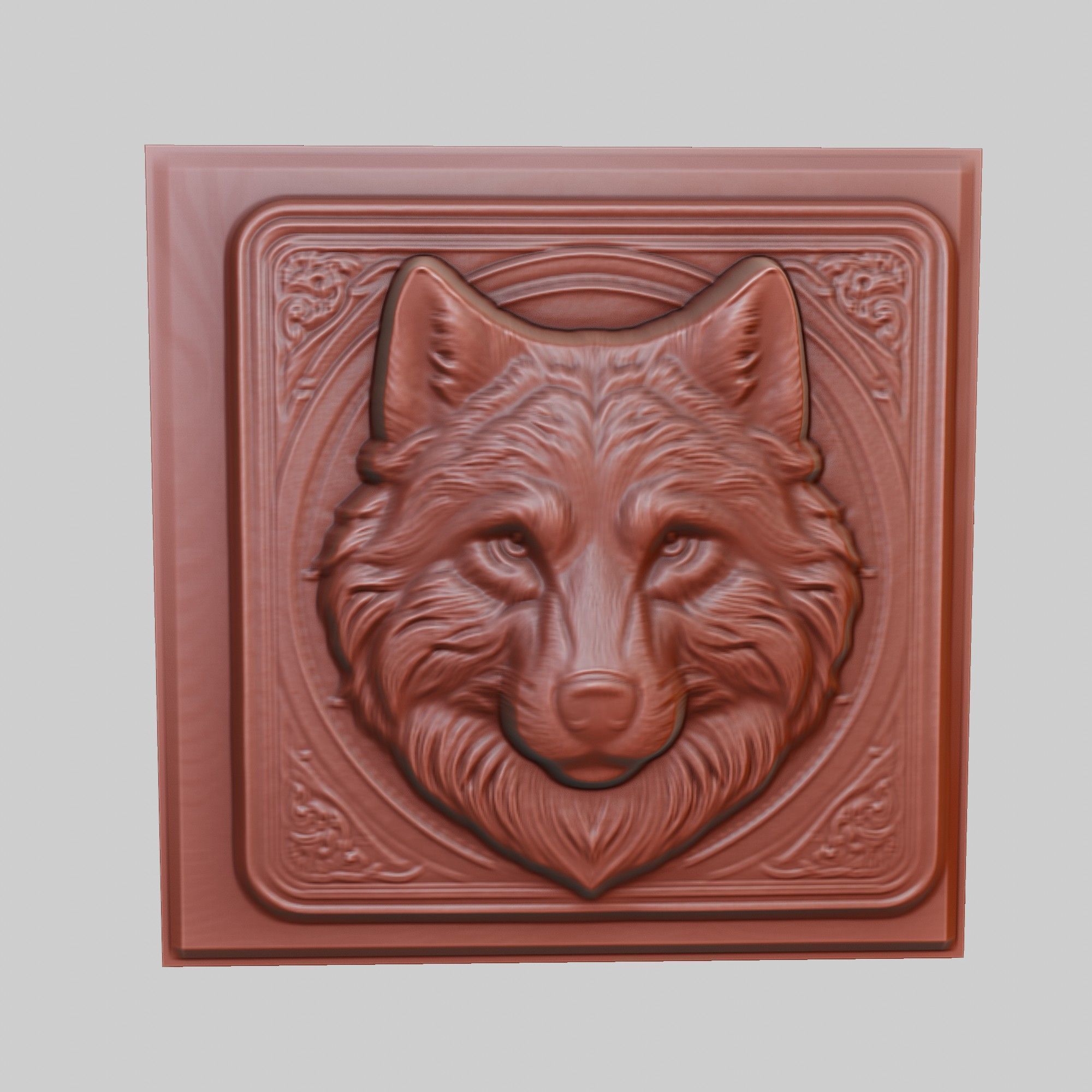 Wolf Animal 3D print model_2