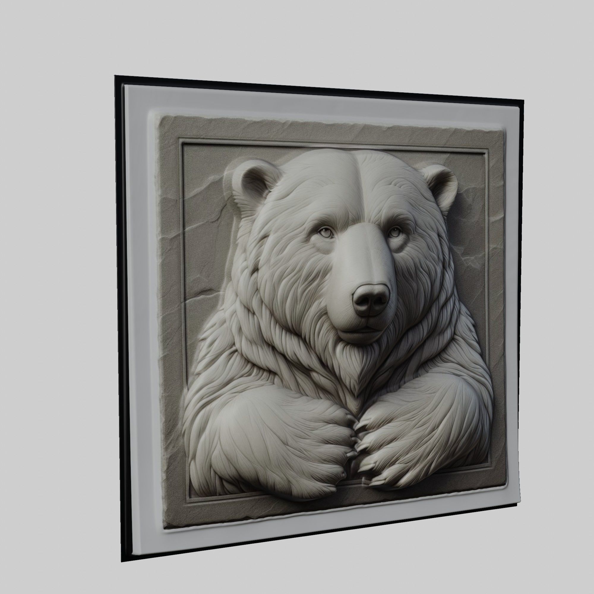 Polar Bear Animal 3D print model_1
