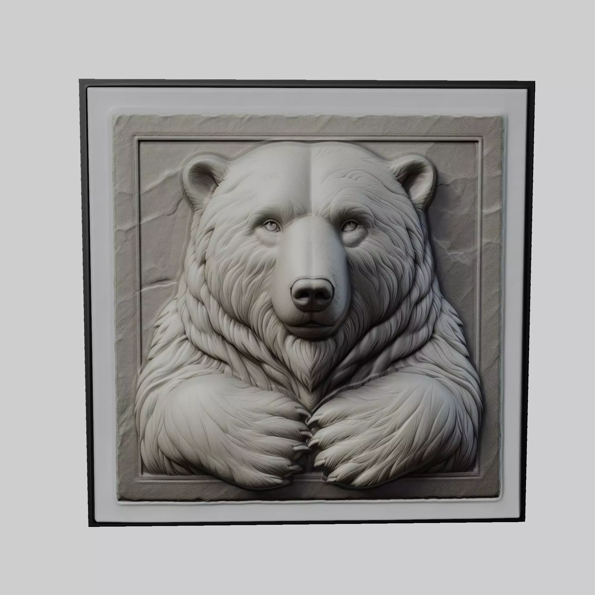 Polar Bear Animal 3D print model_0