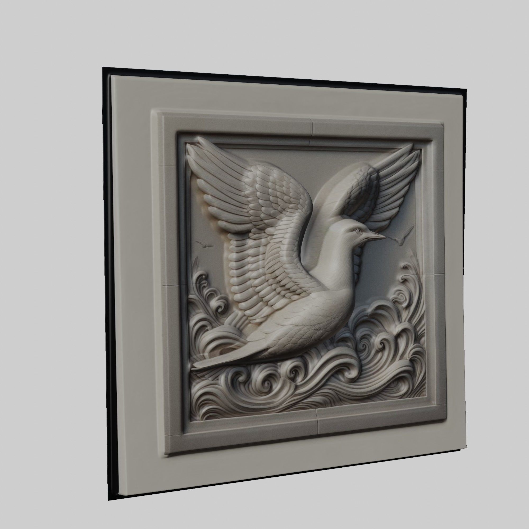 Seagull Animal 3D print model_1