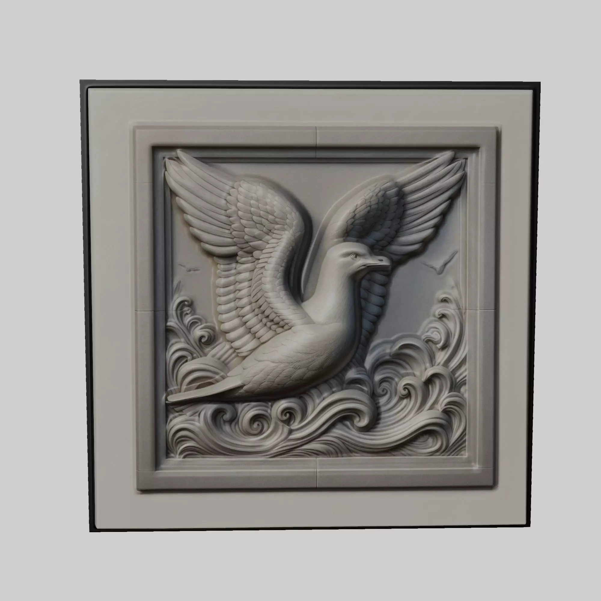 Seagull Animal 3D print model_0