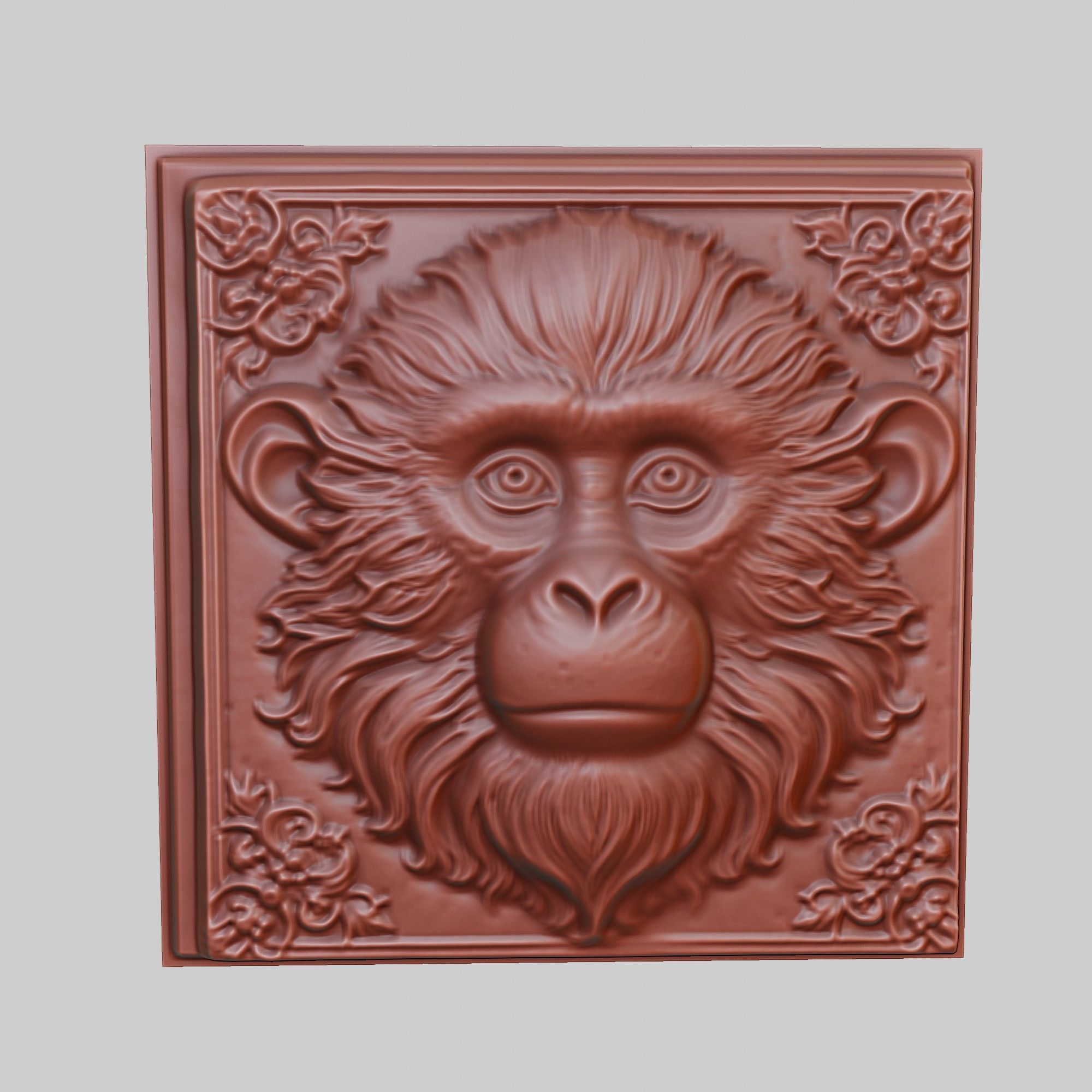 Monkey Animal 3D print model_2