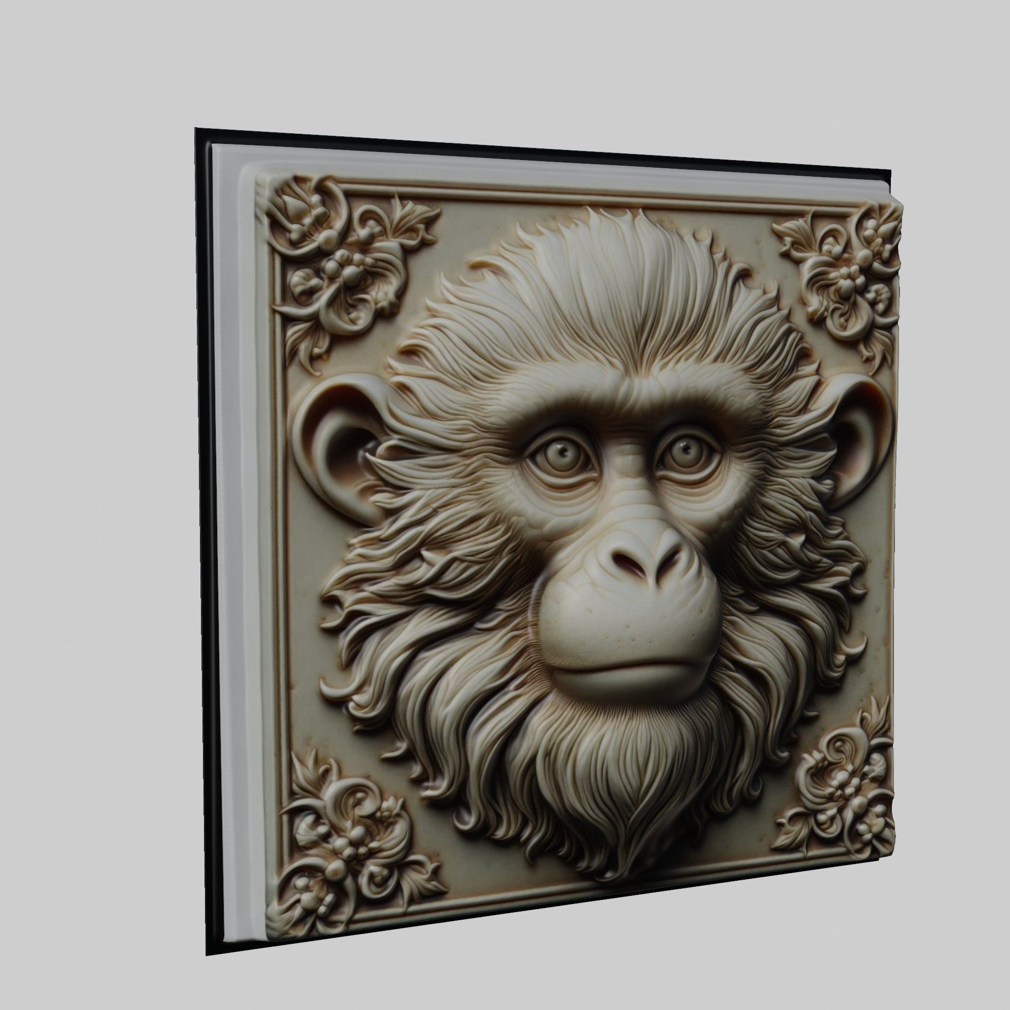 Monkey Animal 3D print model_1