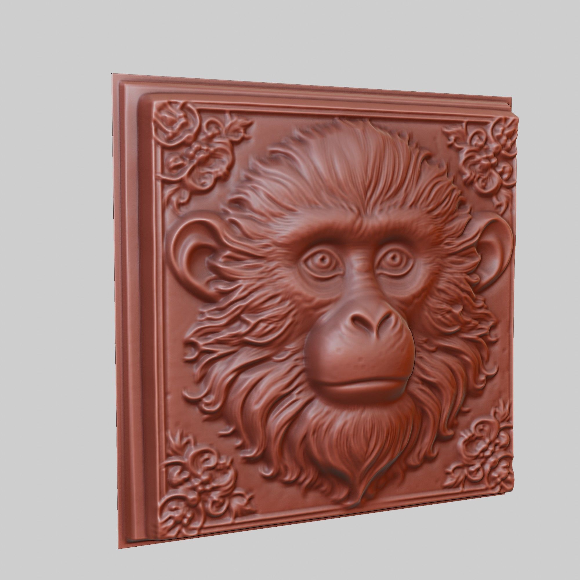 Monkey Animal 3D print model_3