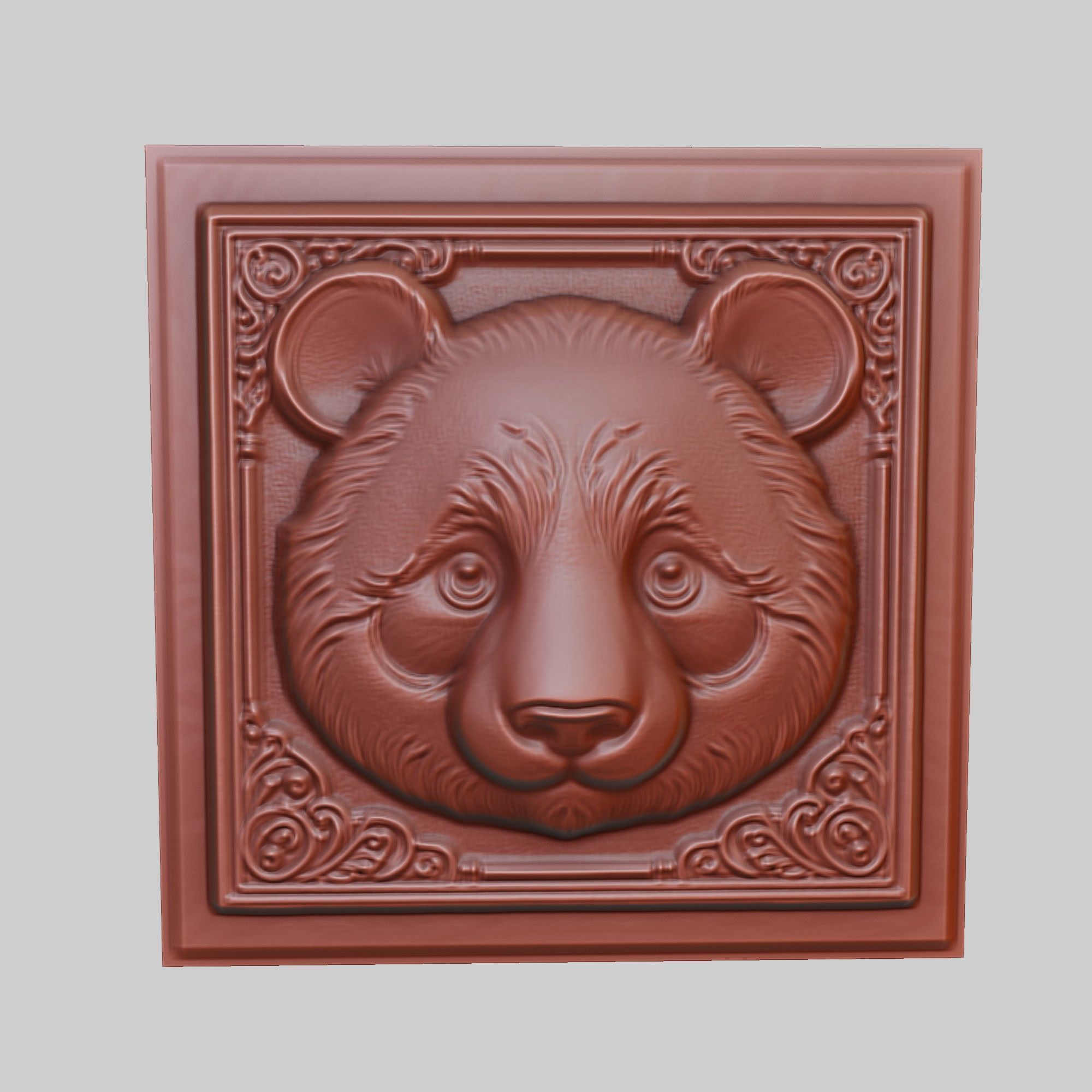 Panda Animal 3D print model_2