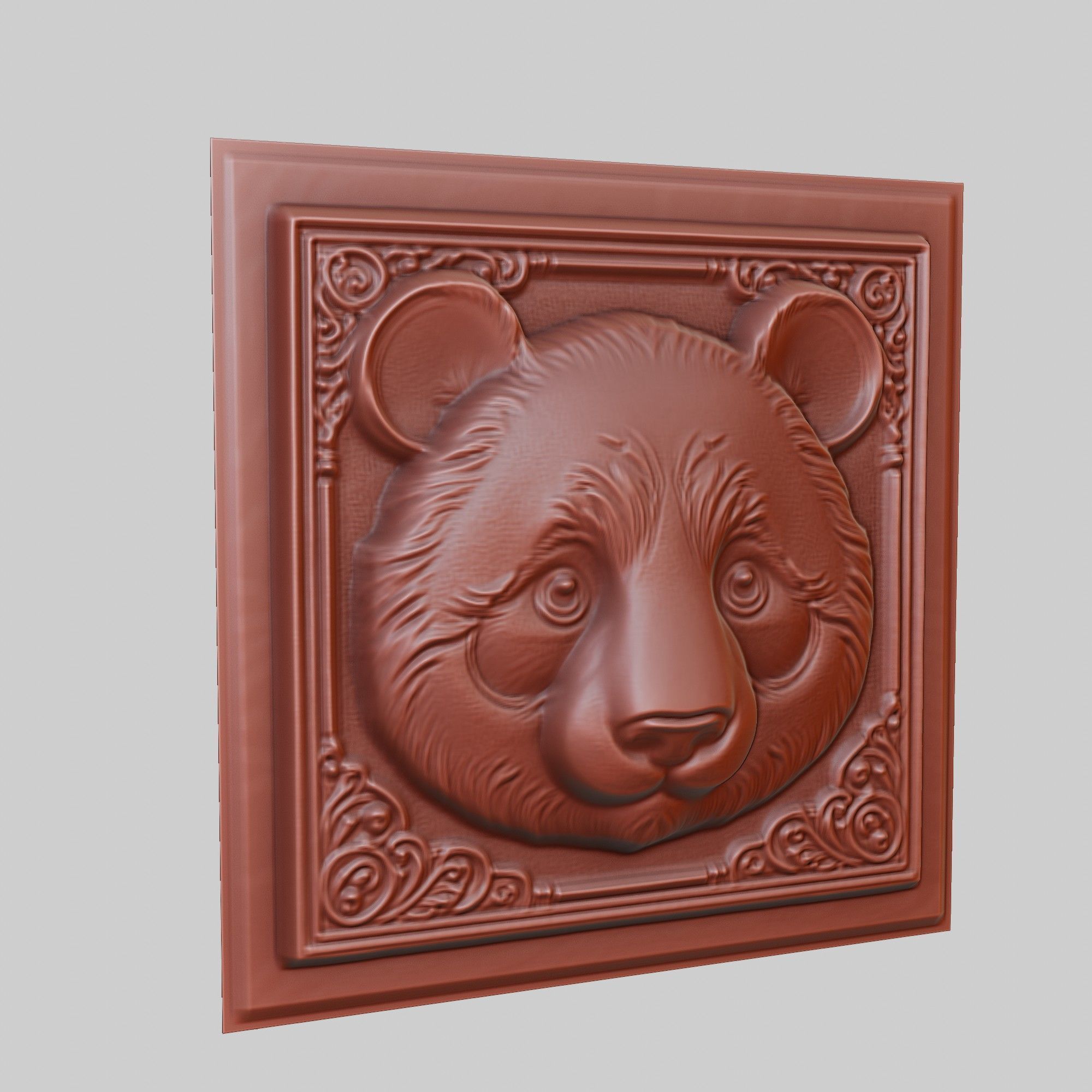 Panda Animal 3D print model_3
