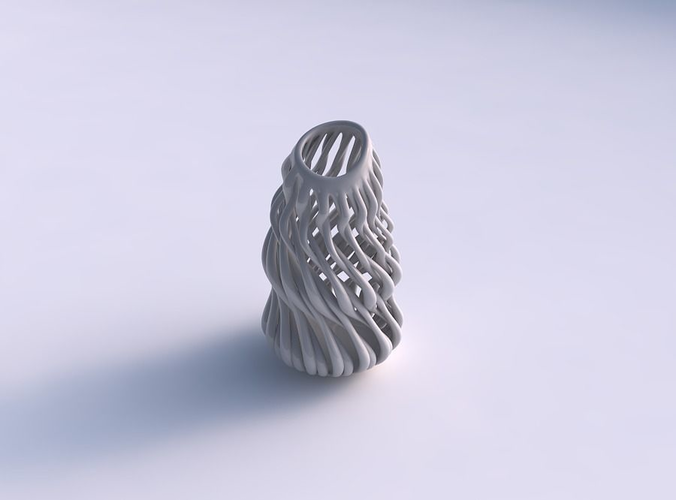 Vase taper 2 with twisted muscle structure pimp up top